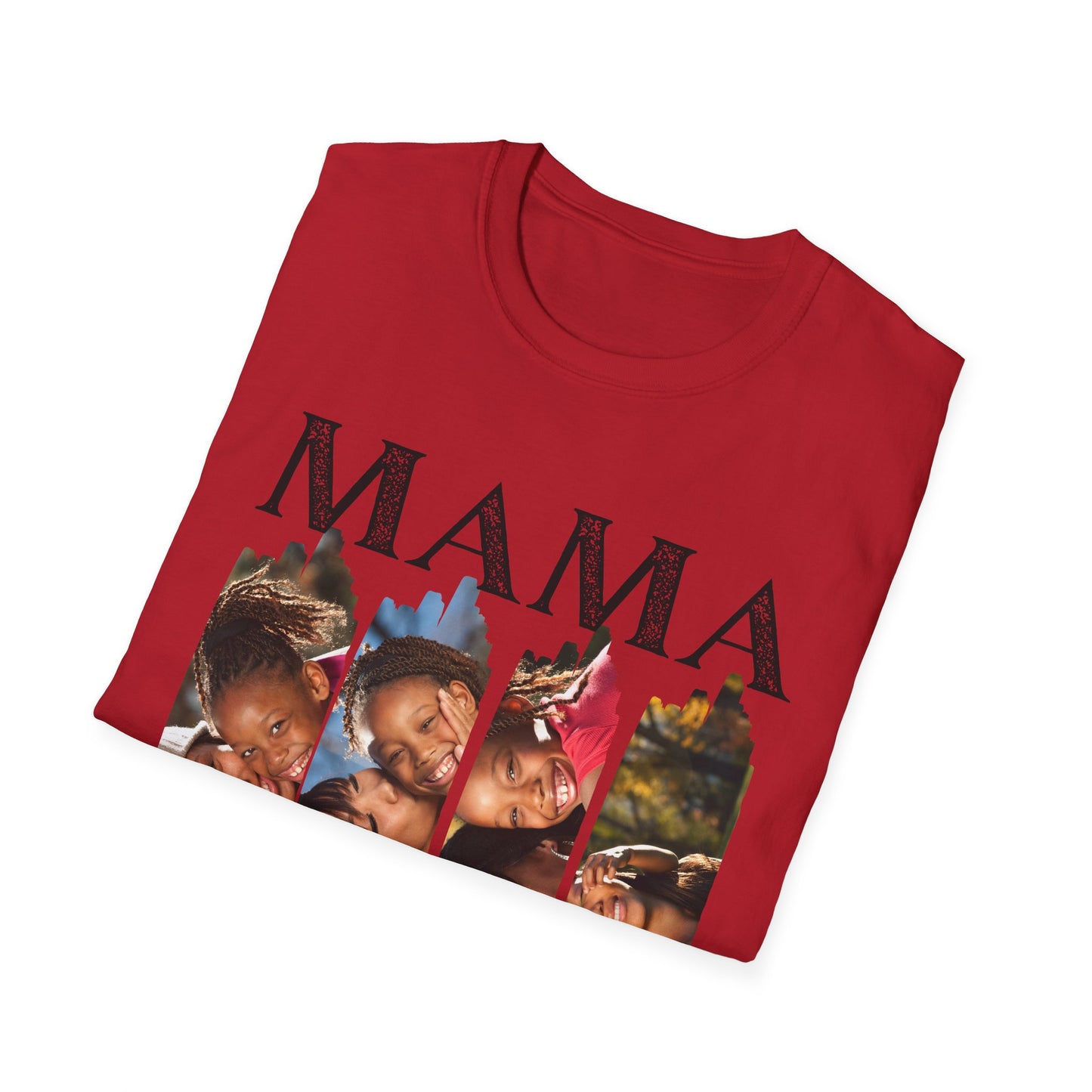 Custom “MAMA” Photo Collage T-Shirt - Heartwarming Gift for Mothers & Celebrations