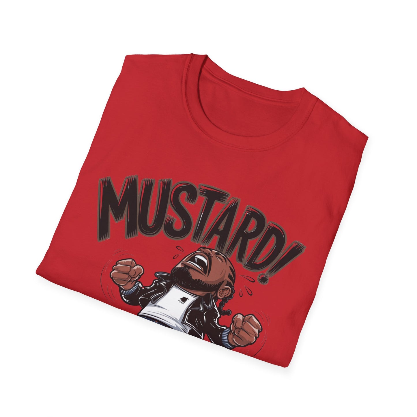 "Turn Up the Flavor – Mustard Vibes Softstyle T-Shirt - Fun Graphic Tee for Casual Wear