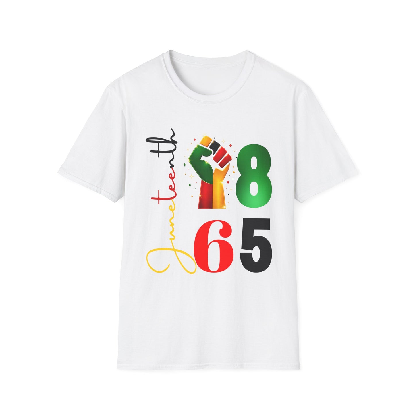 Teen 18 65 Graphic T-Shirt — Multicolor Raised Fist Pride Birthday Tee