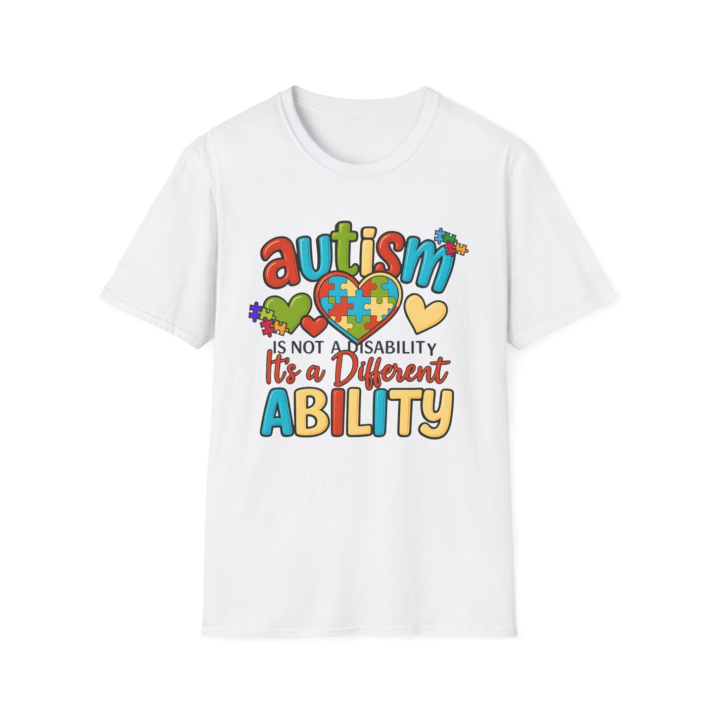 Autism Empowerment T-Shirt – Bold Puzzle Heart Statement