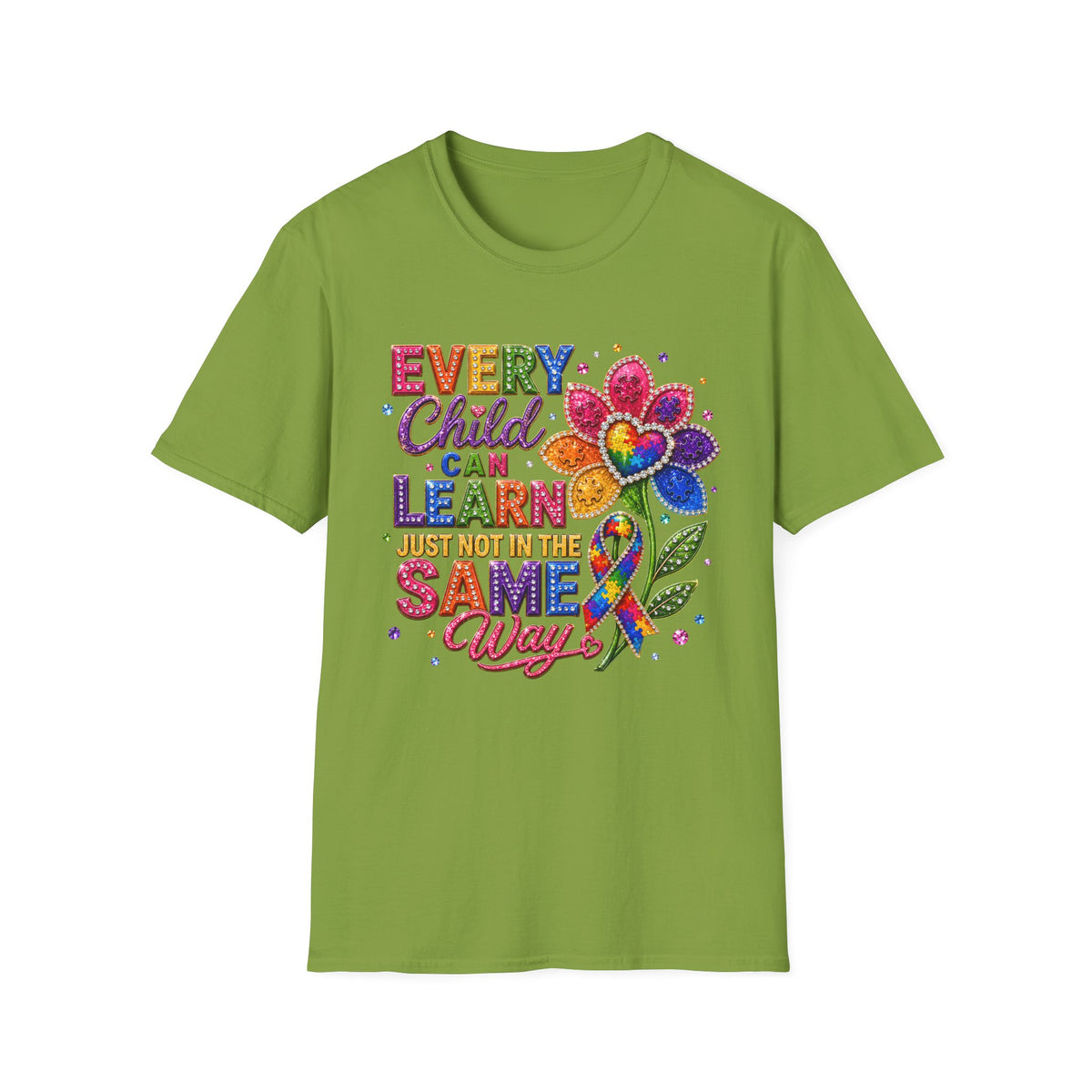 Every Child Can Learn T-Shirt — Colorful Inclusive Education Tee