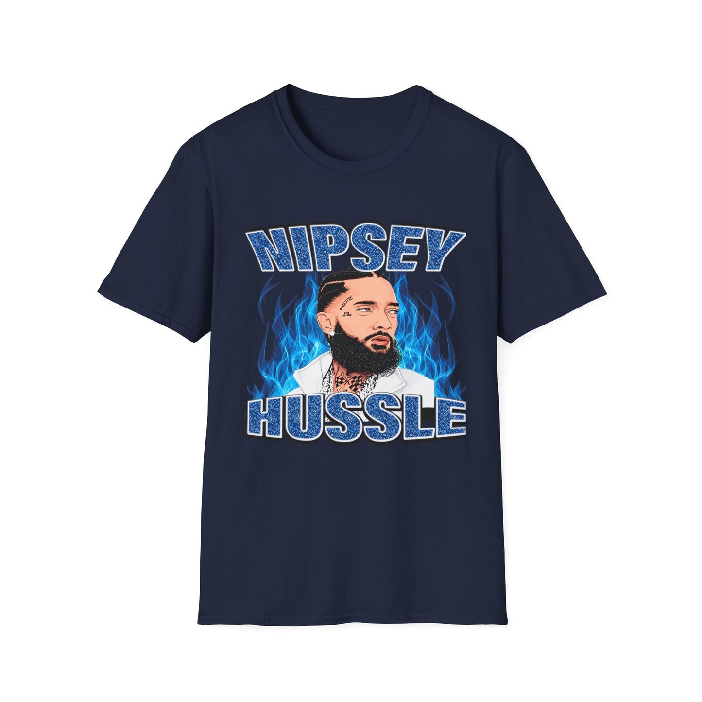 "Nipsey Forever Blue Flame Edition" Unisex T-Shirt - Softstyle Graphic Tee