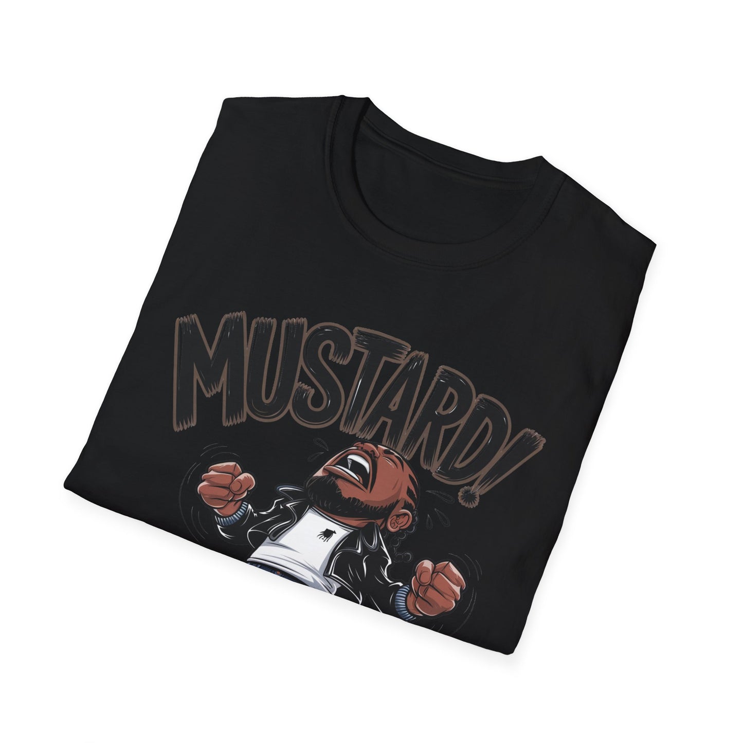 "Turn Up the Flavor – Mustard Vibes Softstyle T-Shirt - Fun Graphic Tee for Casual Wear