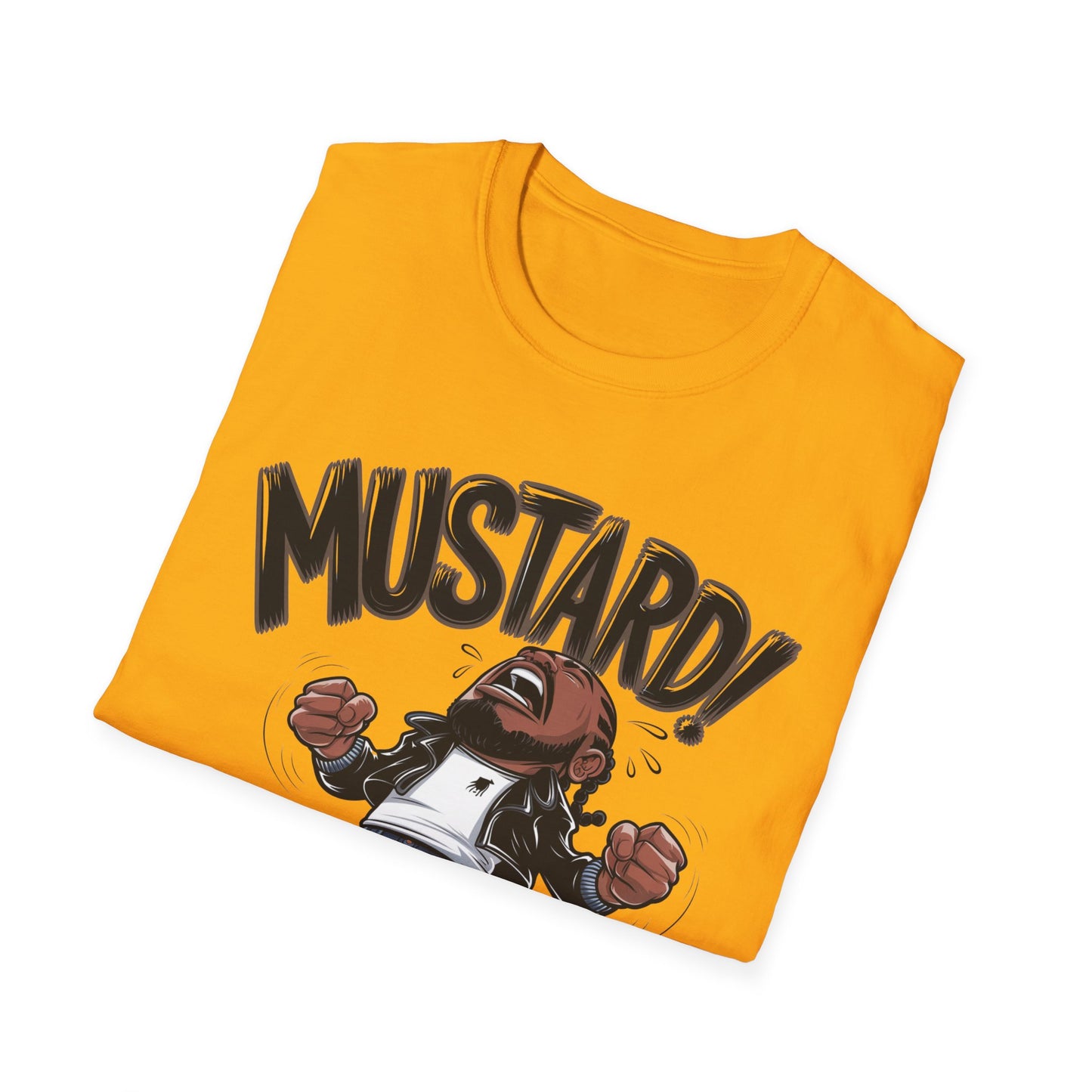 "Turn Up the Flavor – Mustard Vibes Softstyle T-Shirt - Fun Graphic Tee for Casual Wear