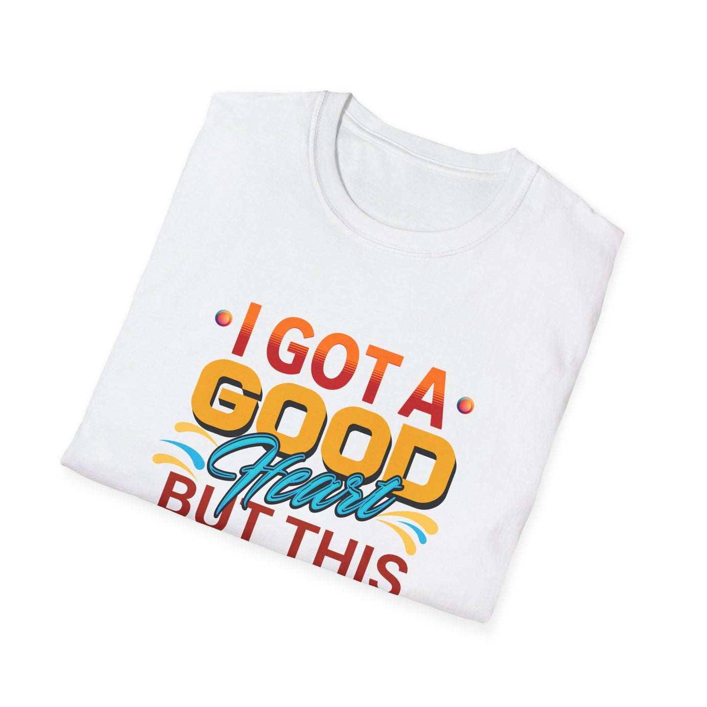 "Good Heart, Spicy Mouth – The Perfect Balance!' T-Shirt