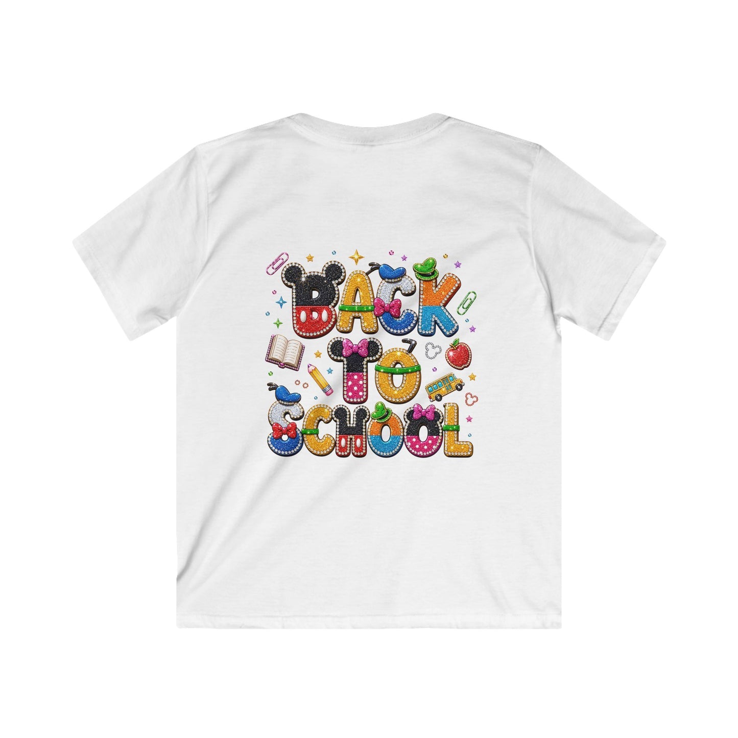 Back to School Pre-K Kids Tee — Cute Mouse Reading Design