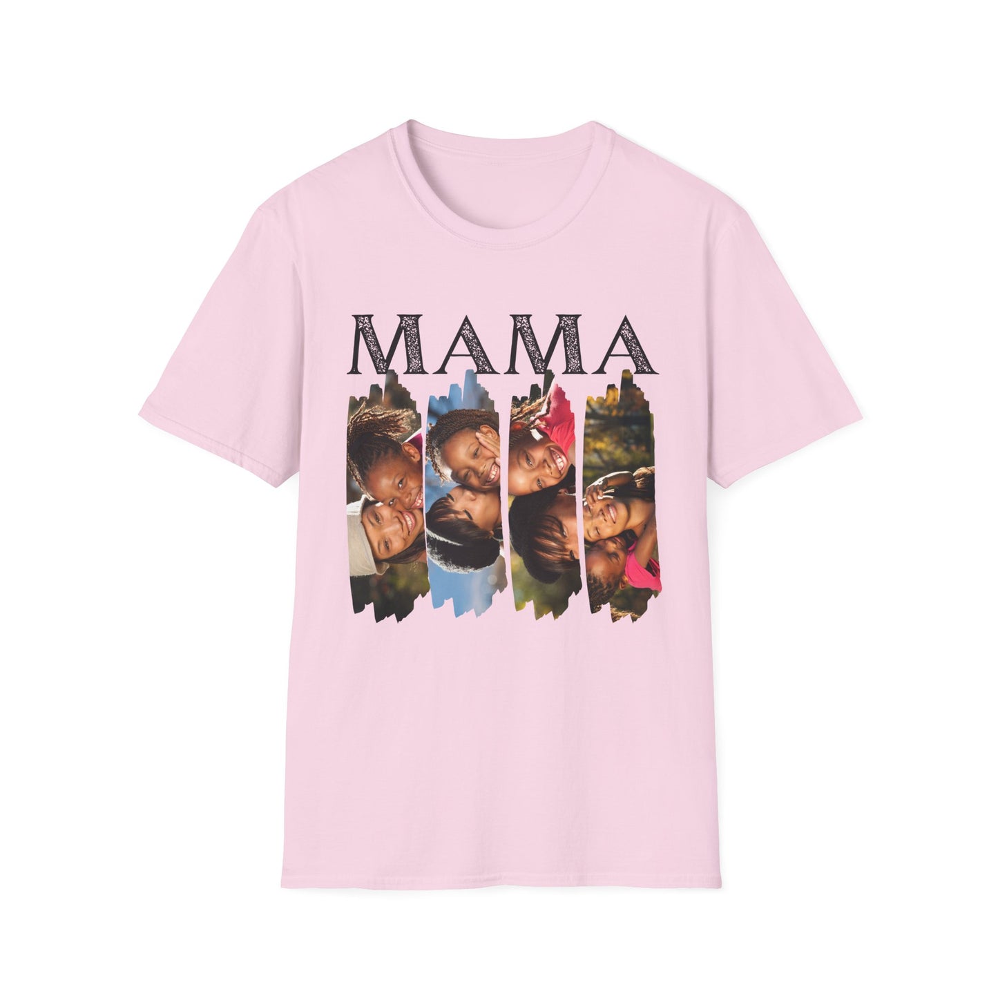 Custom “MAMA” Photo Collage T-Shirt - Heartwarming Gift for Mothers & Celebrations