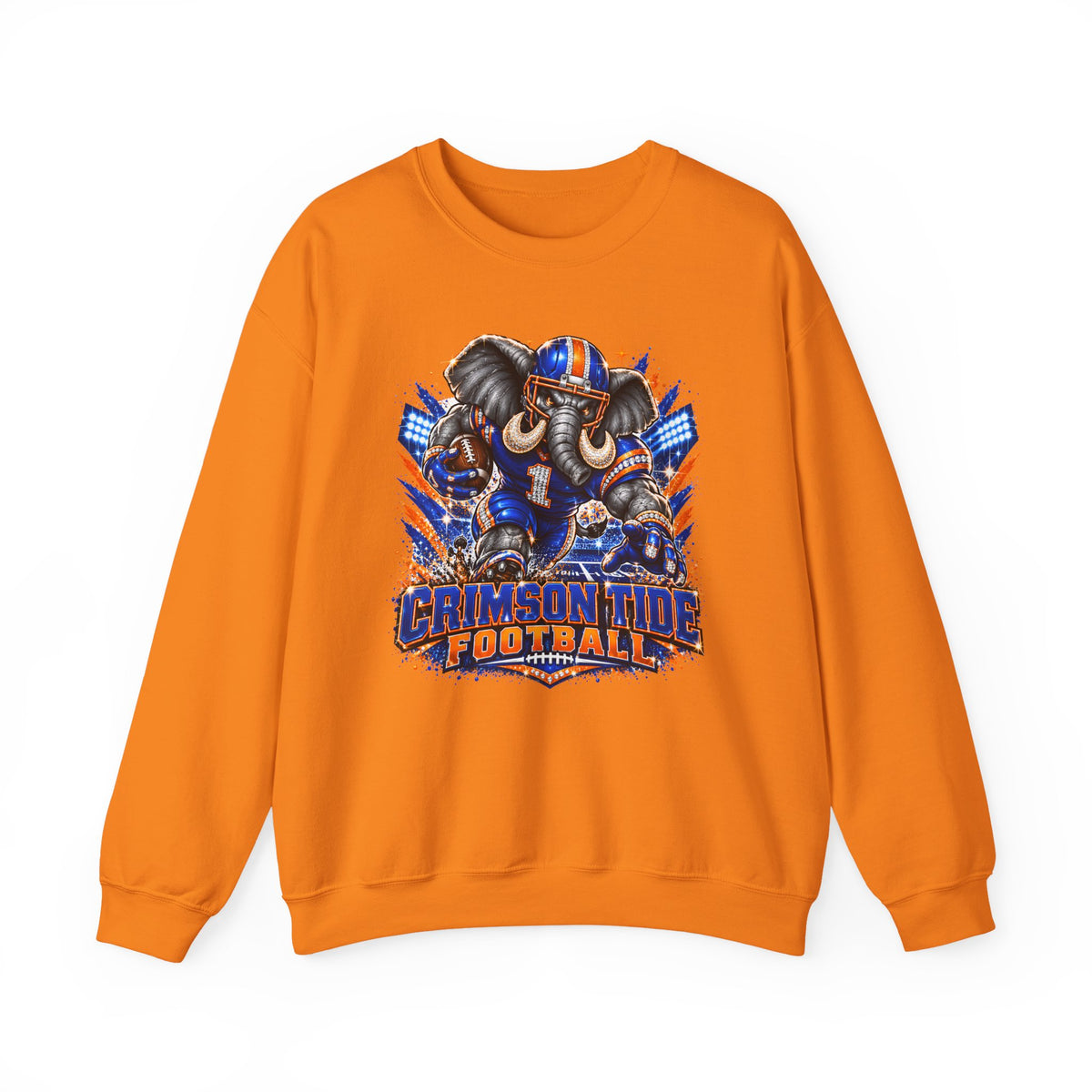 Crimson Tide Football Crewneck Sweatshirt — Elephant Mascot Game Day Pullover