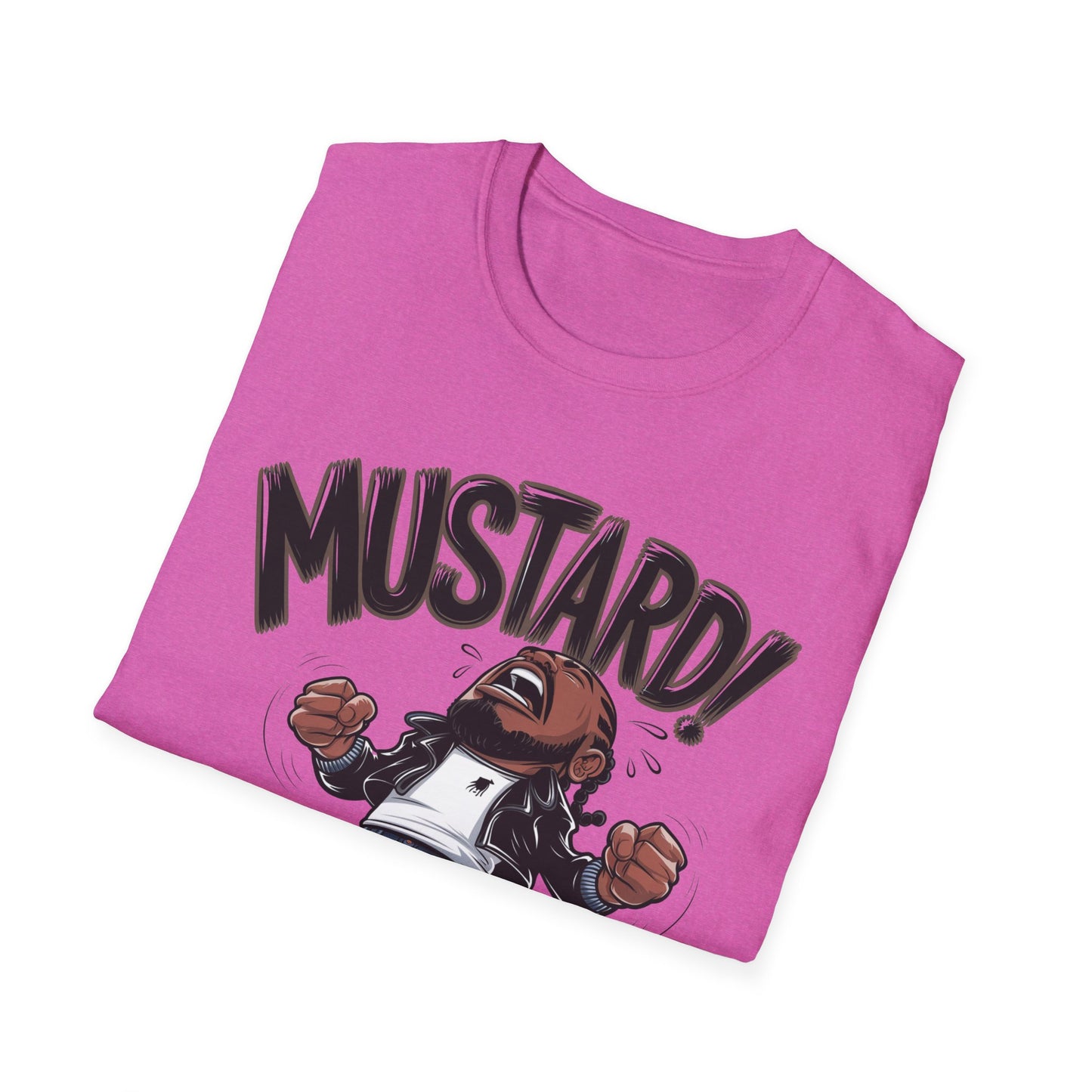 "Turn Up the Flavor – Mustard Vibes Softstyle T-Shirt - Fun Graphic Tee for Casual Wear