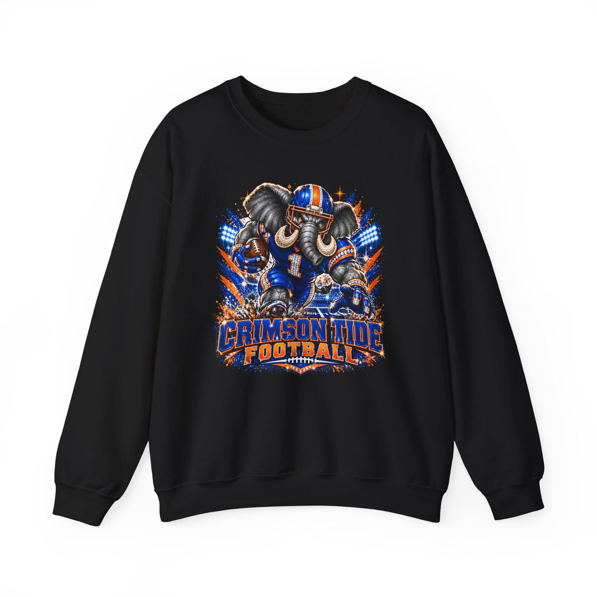 Crimson Tide Football Crewneck Sweatshirt — Elephant Mascot Game Day Pullover