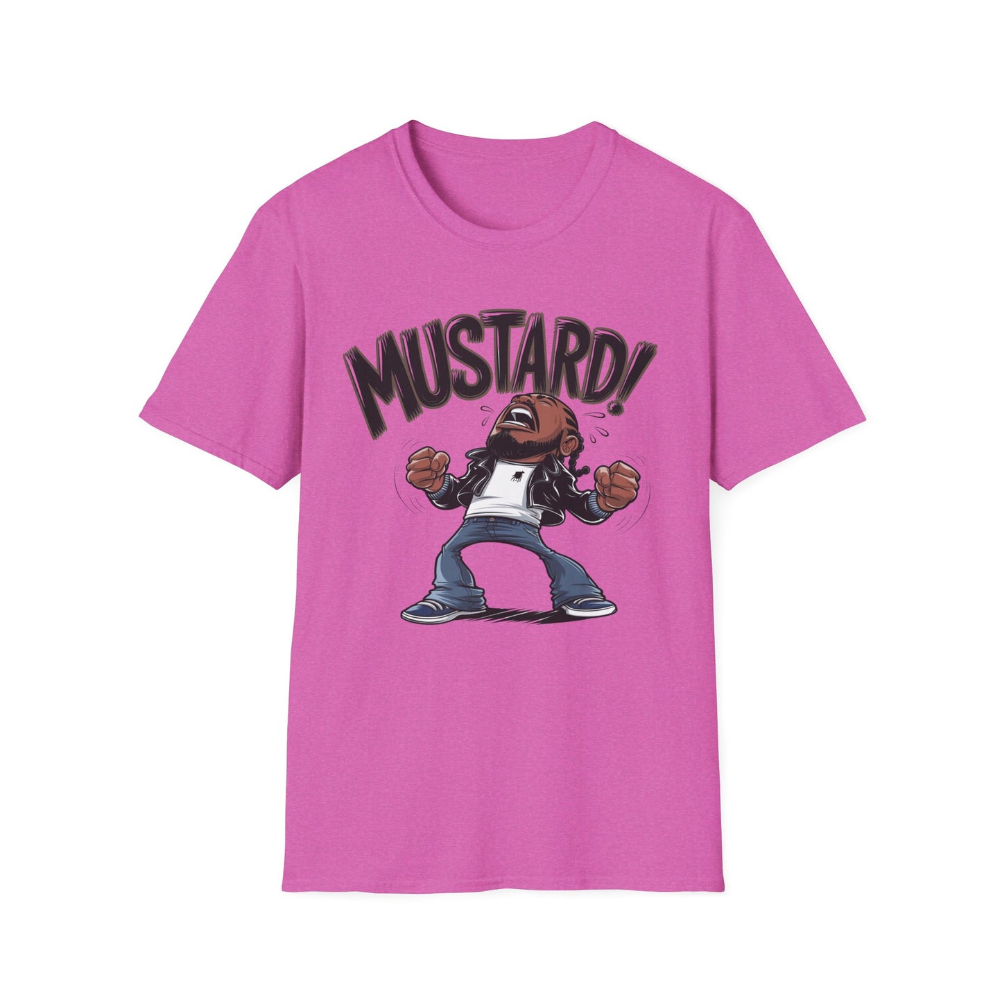 "Turn Up the Flavor – Mustard Vibes Softstyle T-Shirt - Fun Graphic Tee for Casual Wear