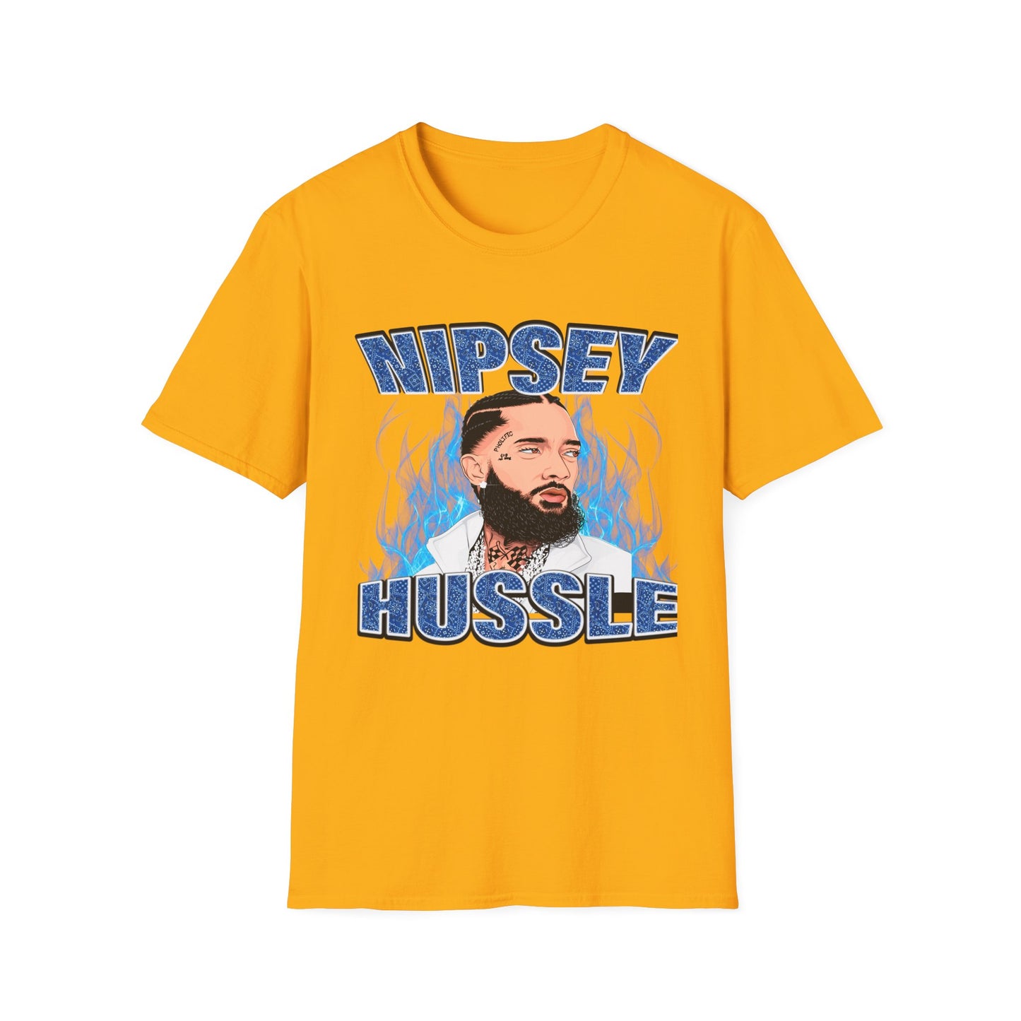 "Nipsey Forever Blue Flame Edition" Unisex T-Shirt - Softstyle Graphic Tee