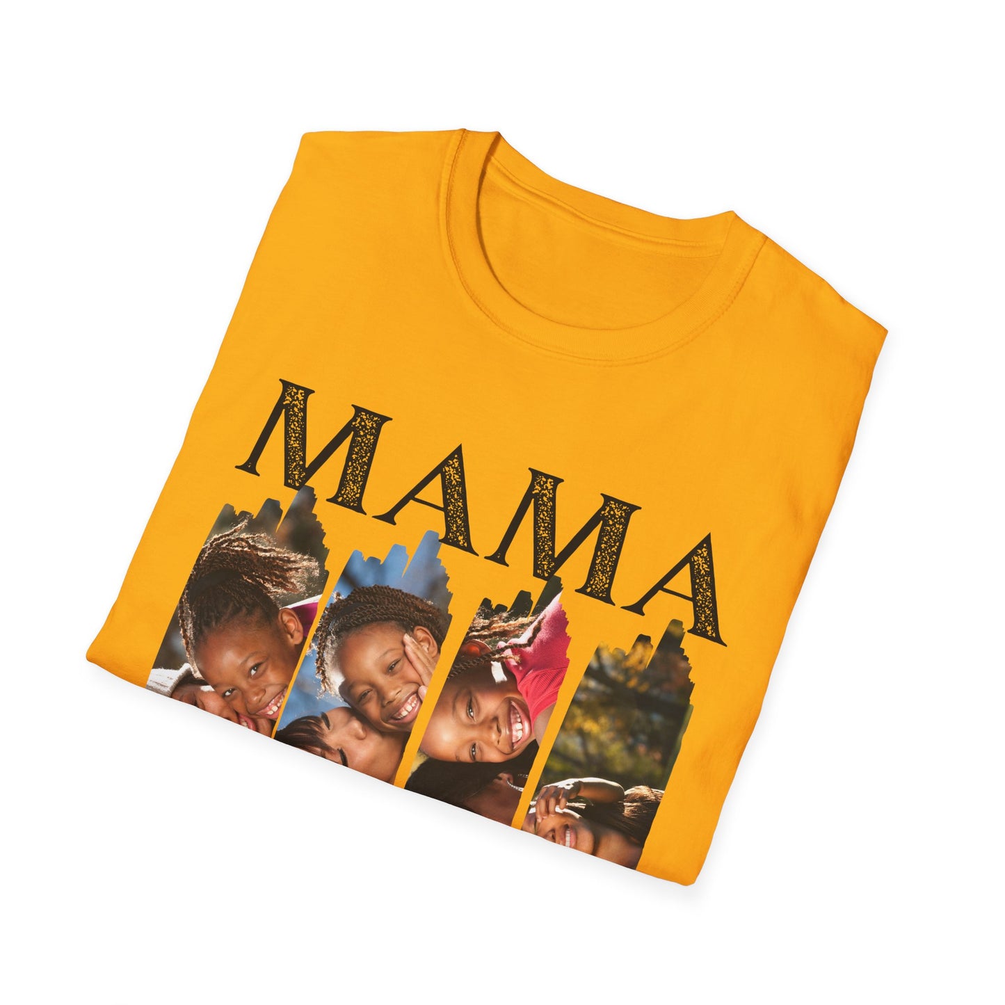 Custom “MAMA” Photo Collage T-Shirt - Heartwarming Gift for Mothers & Celebrations
