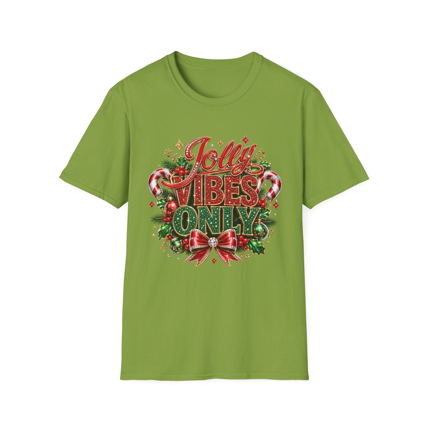 Jolly Vibes Tee — Festive Christmas Holiday Graphic T-Shirt