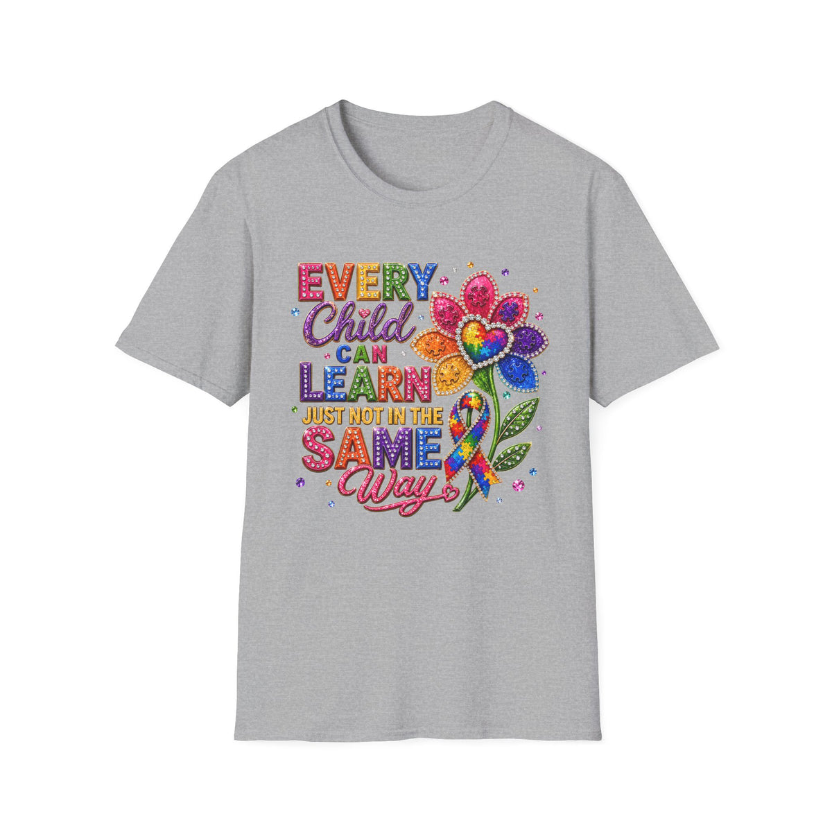 Every Child Can Learn T-Shirt — Colorful Inclusive Education Tee