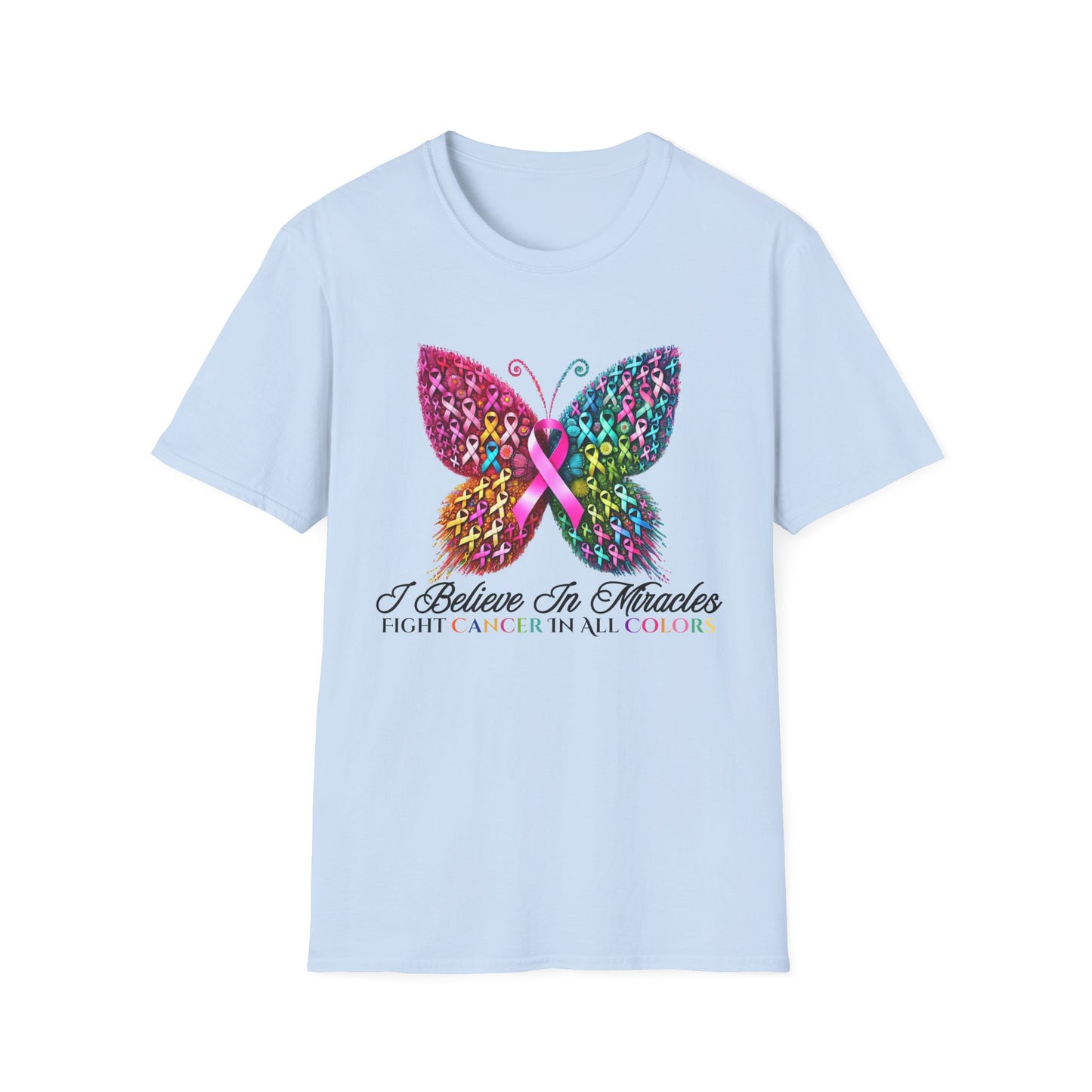 I Believe in Miracles Butterfly Cancer T-Shirt