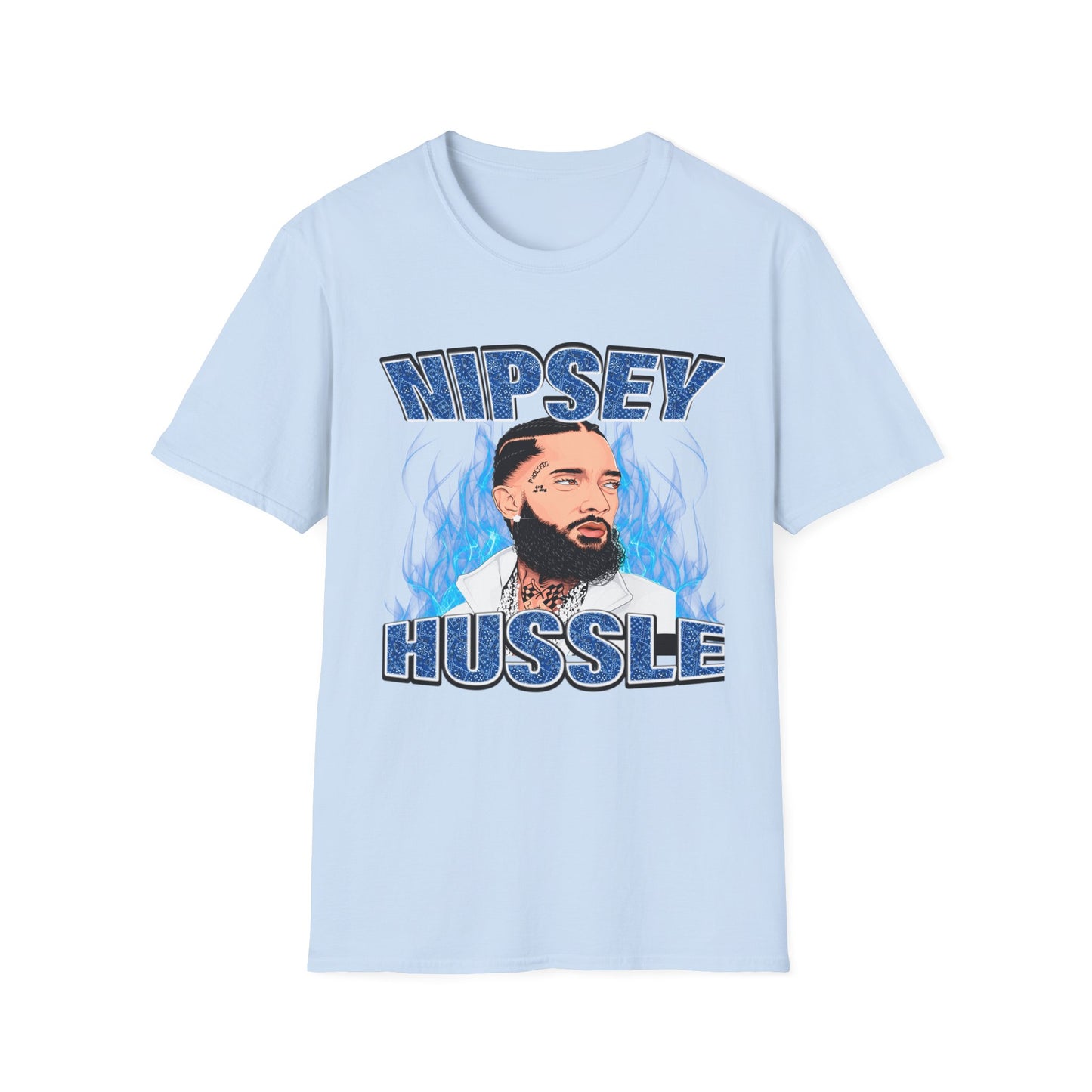 "Nipsey Forever Blue Flame Edition" Unisex T-Shirt - Softstyle Graphic Tee