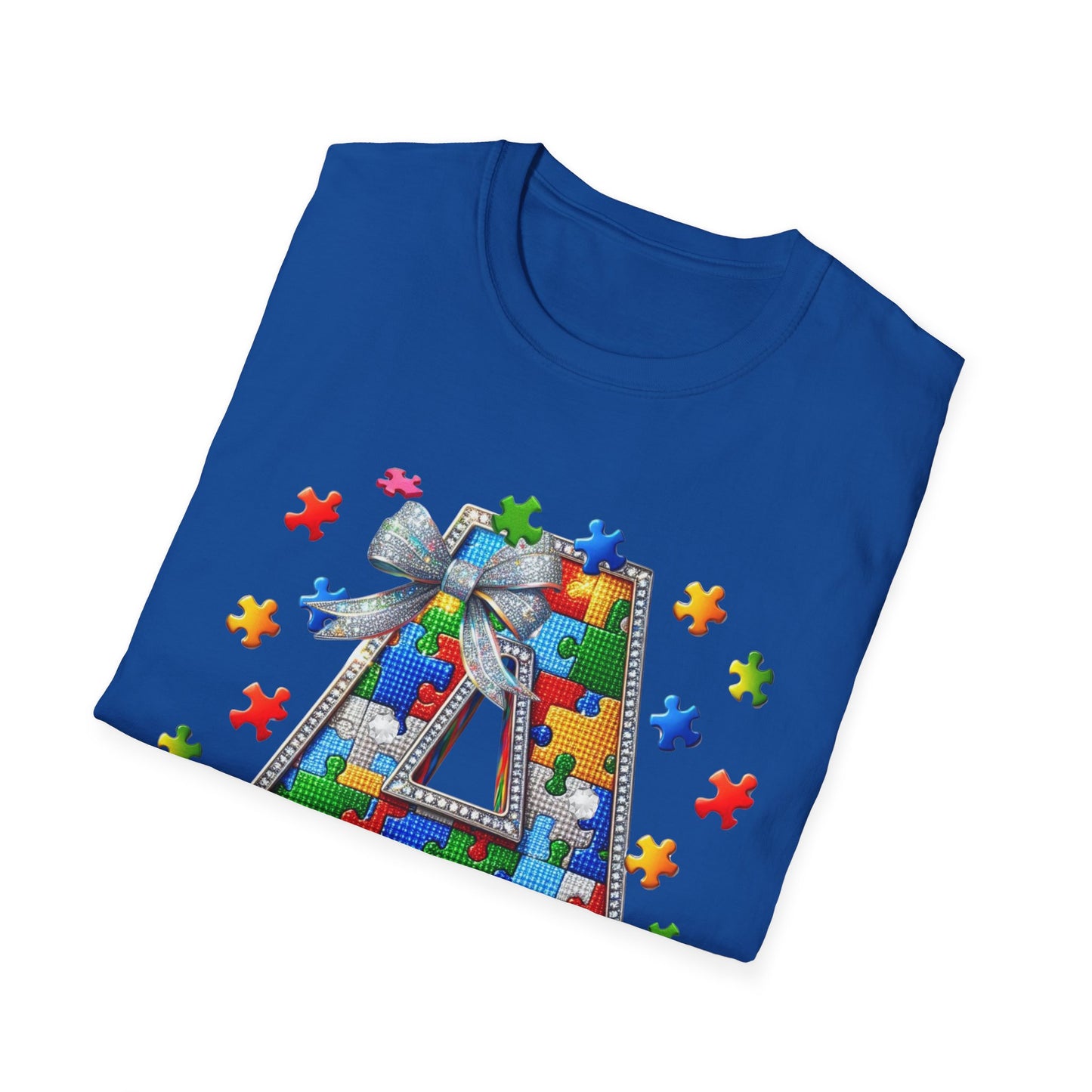"A is for Autism Awareness – Puzzle Piece Tee"