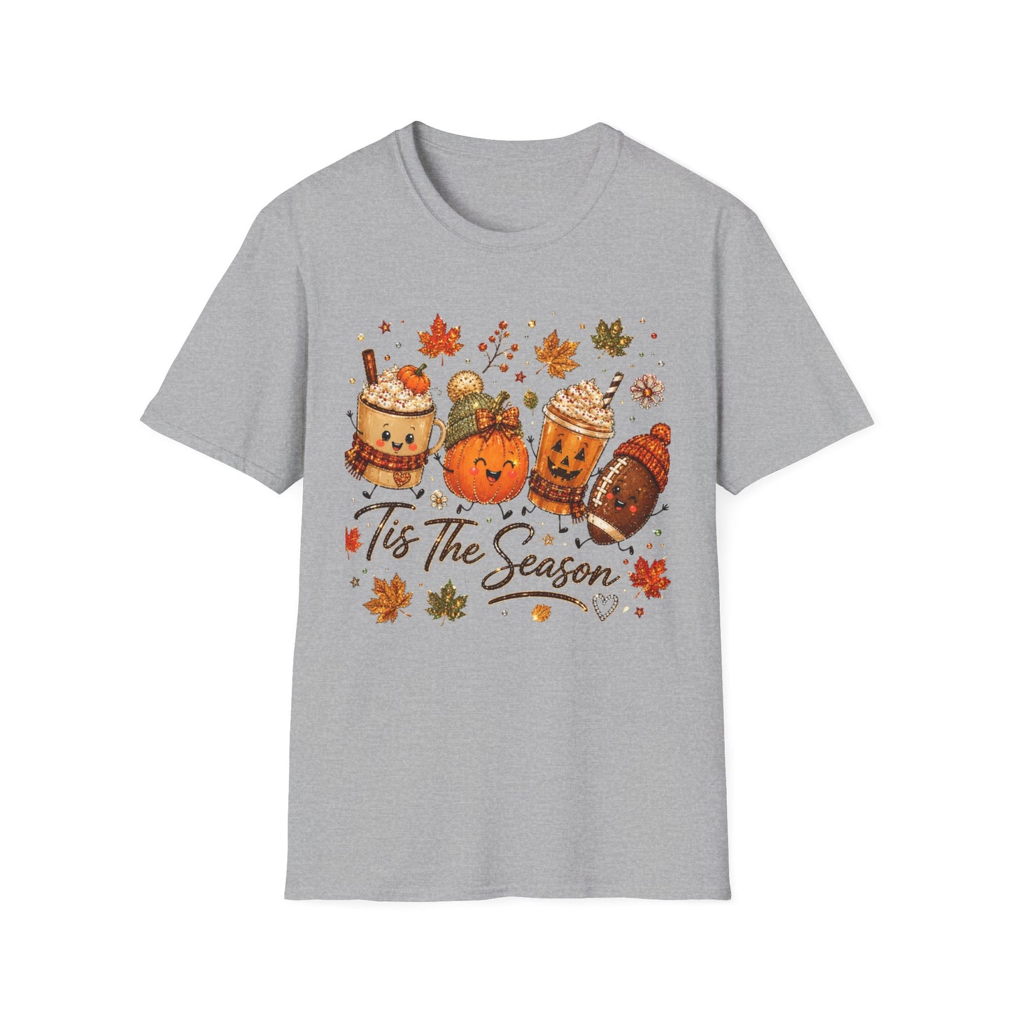 Autumn 'Tis The Season Tee — Cute Pumpkin & Pumpkin Spice Fall T-Shirt