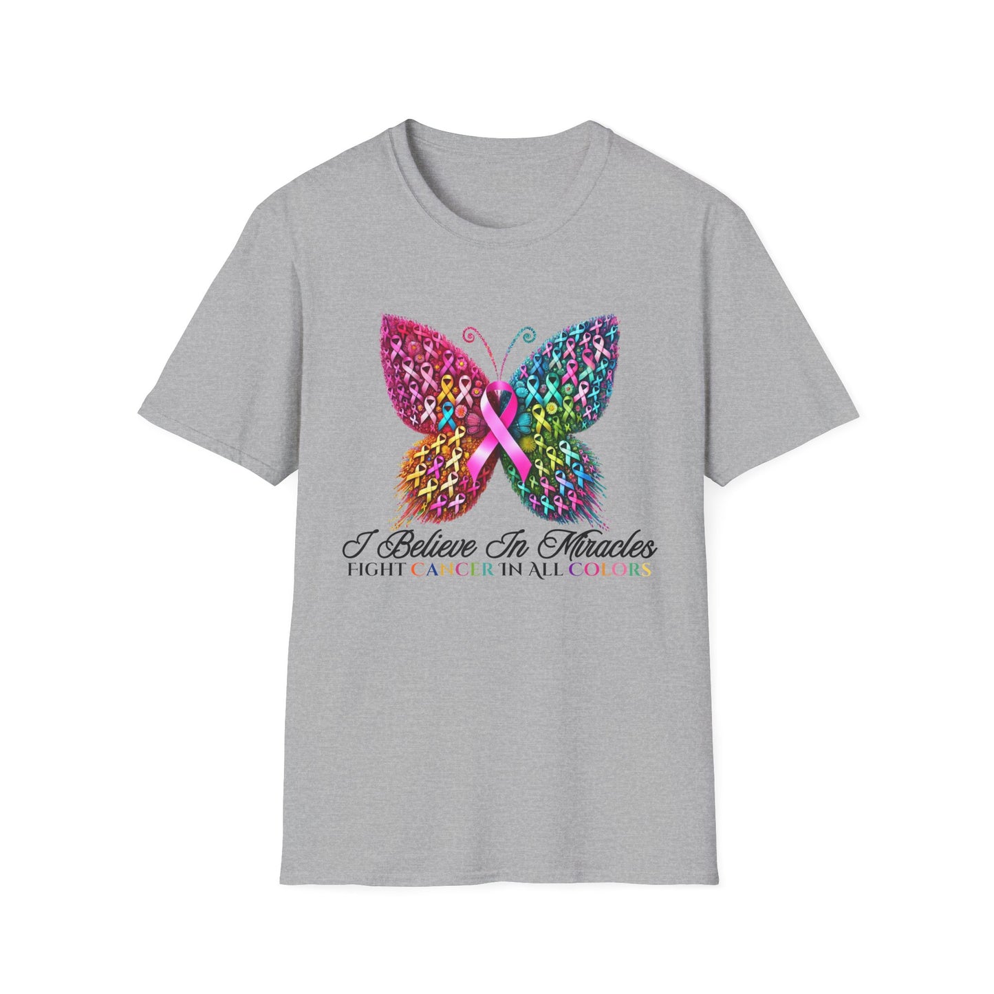 I Believe in Miracles Butterfly Cancer T-Shirt