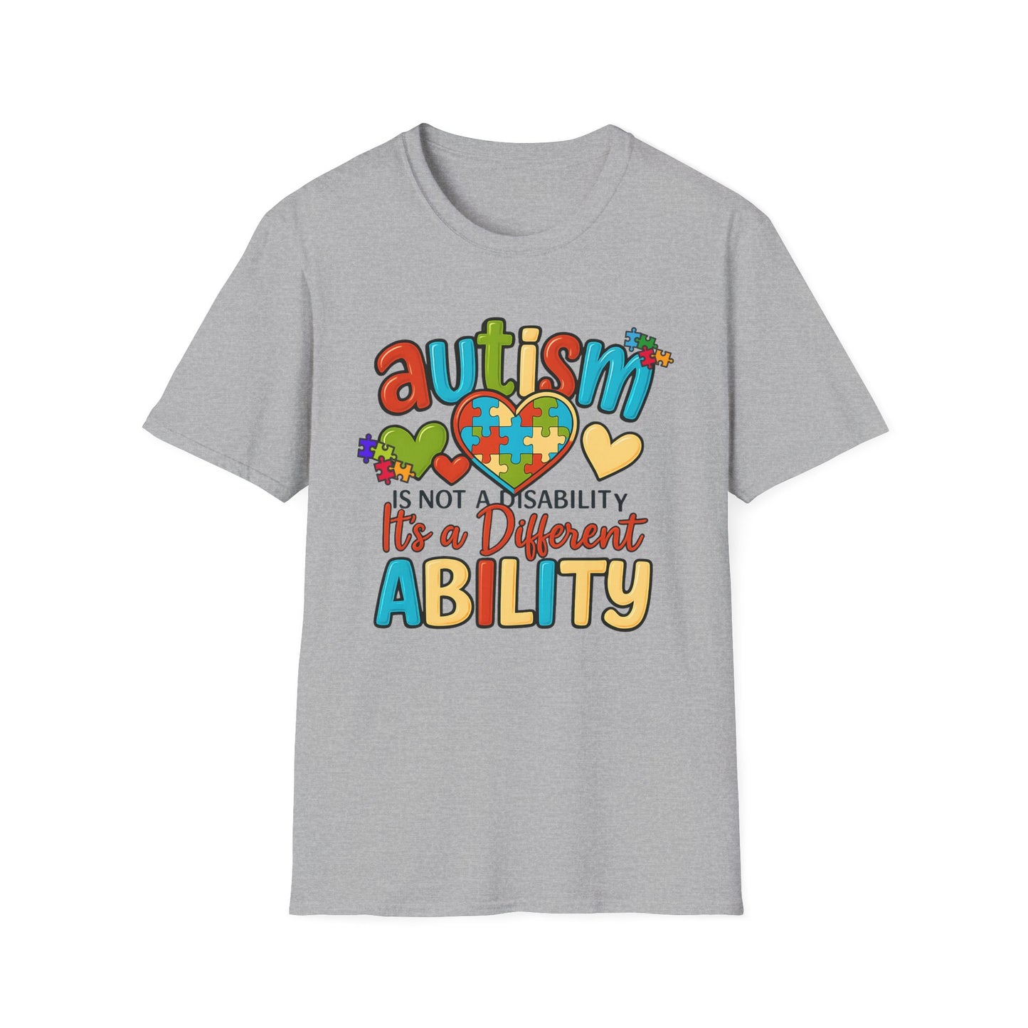 Autism Empowerment T-Shirt – Bold Puzzle Heart Statement