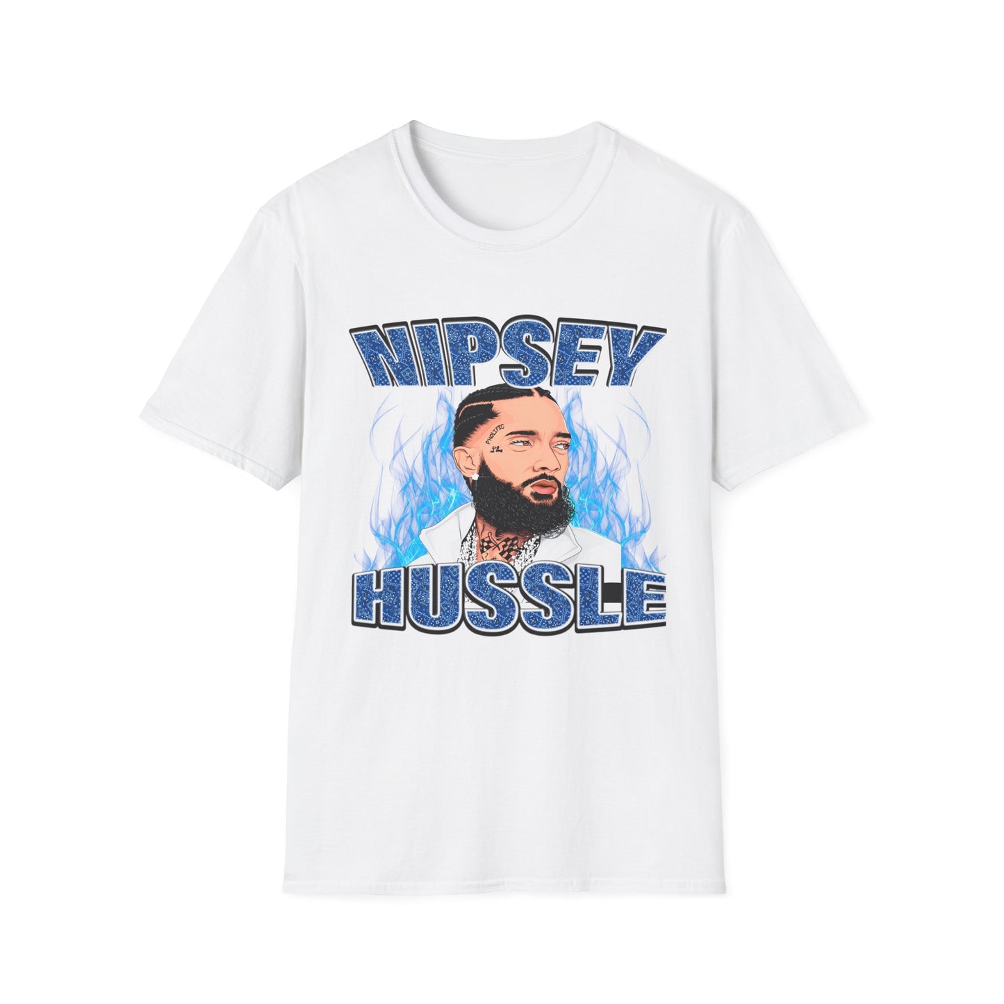 "Nipsey Forever Blue Flame Edition" Unisex T-Shirt - Softstyle Graphic Tee