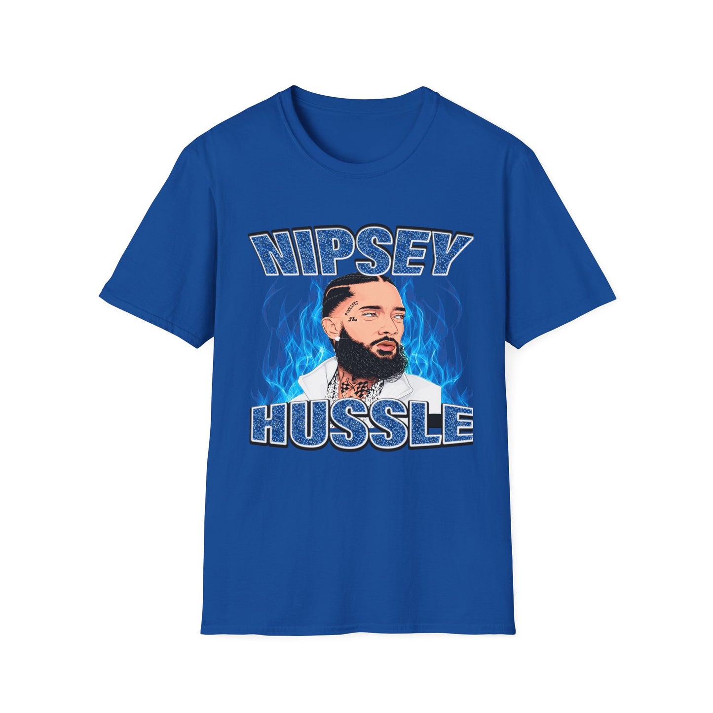 "Nipsey Forever Blue Flame Edition" Unisex T-Shirt - Softstyle Graphic Tee
