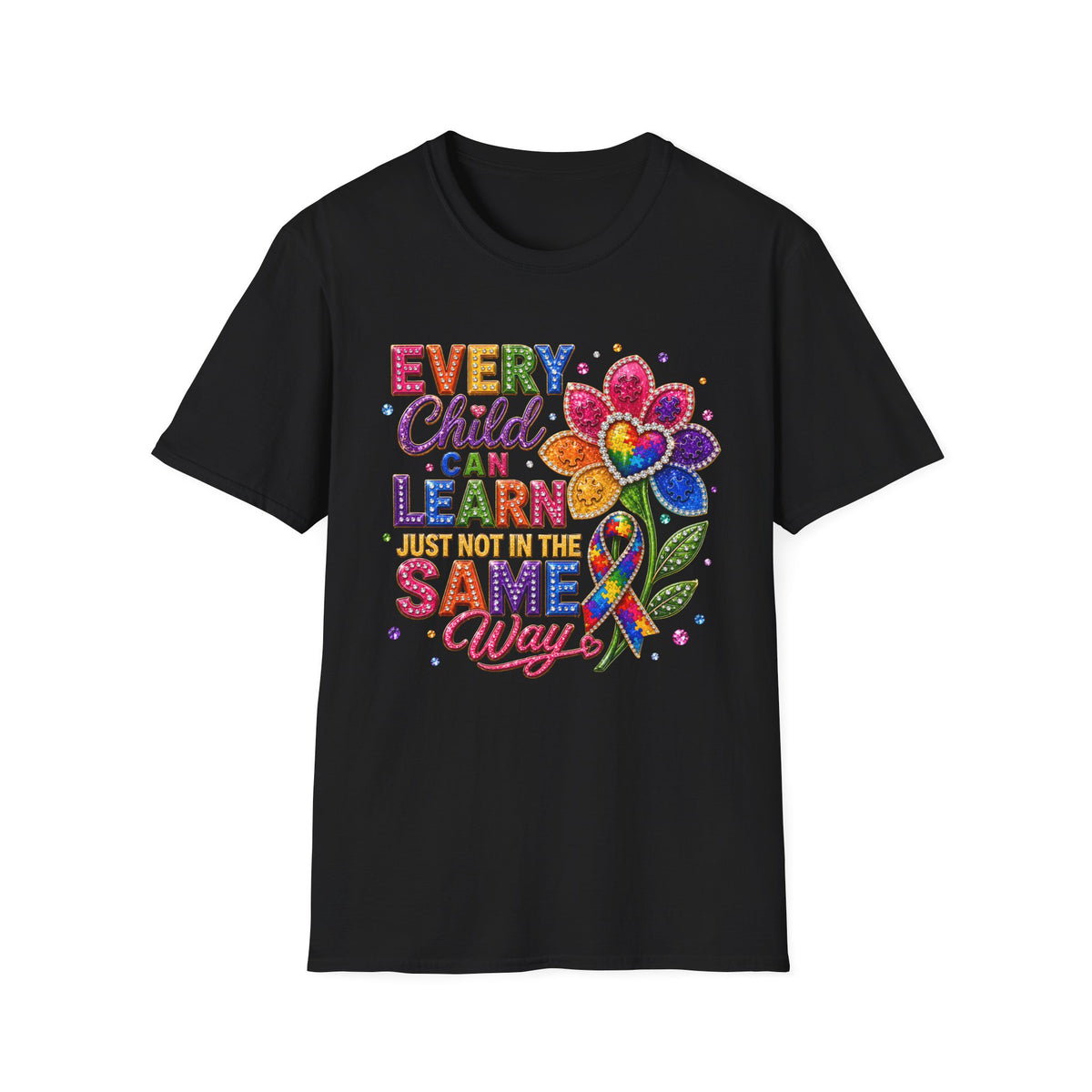 Every Child Can Learn T-Shirt — Colorful Inclusive Education Tee