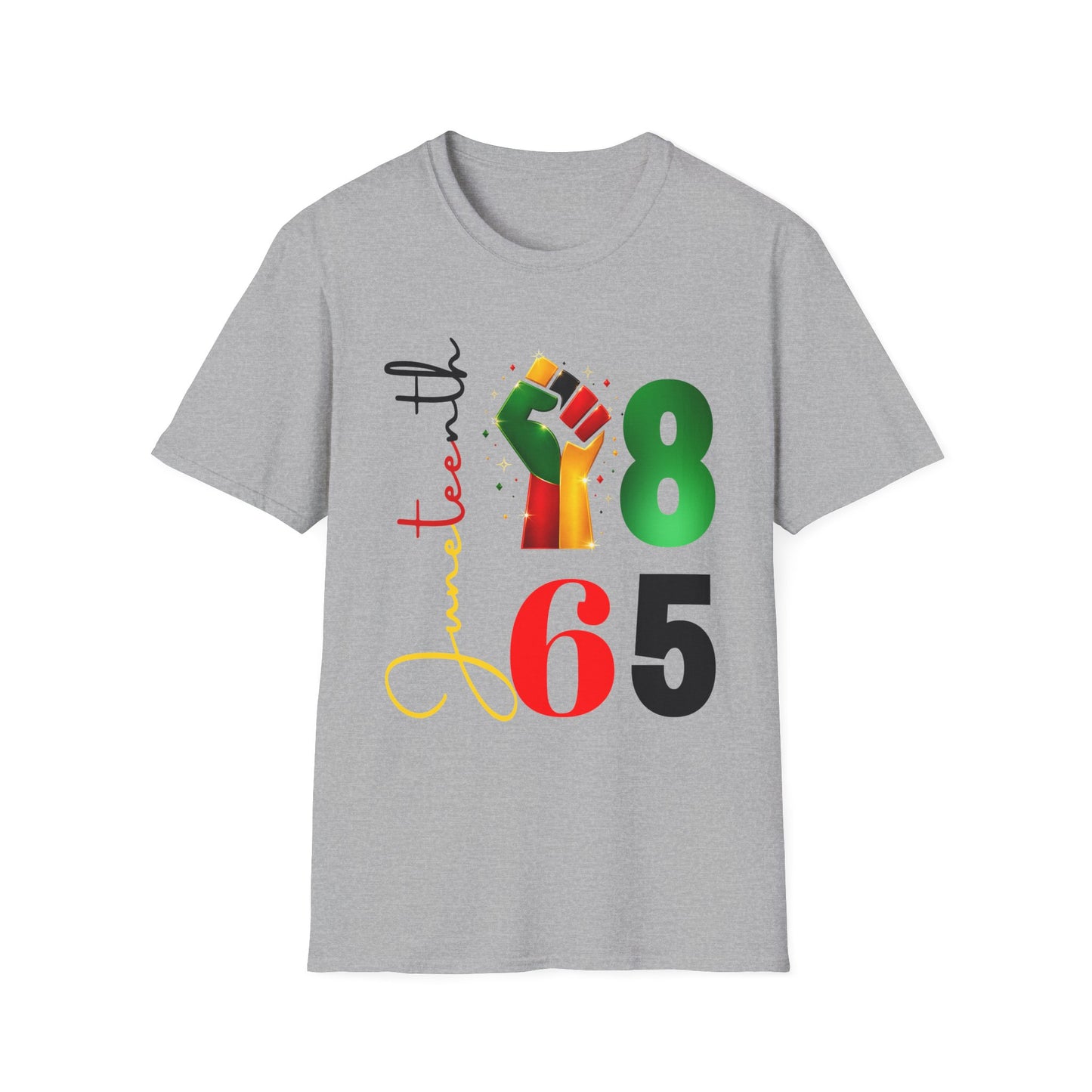 Teen 18 65 Graphic T-Shirt — Multicolor Raised Fist Pride Birthday Tee