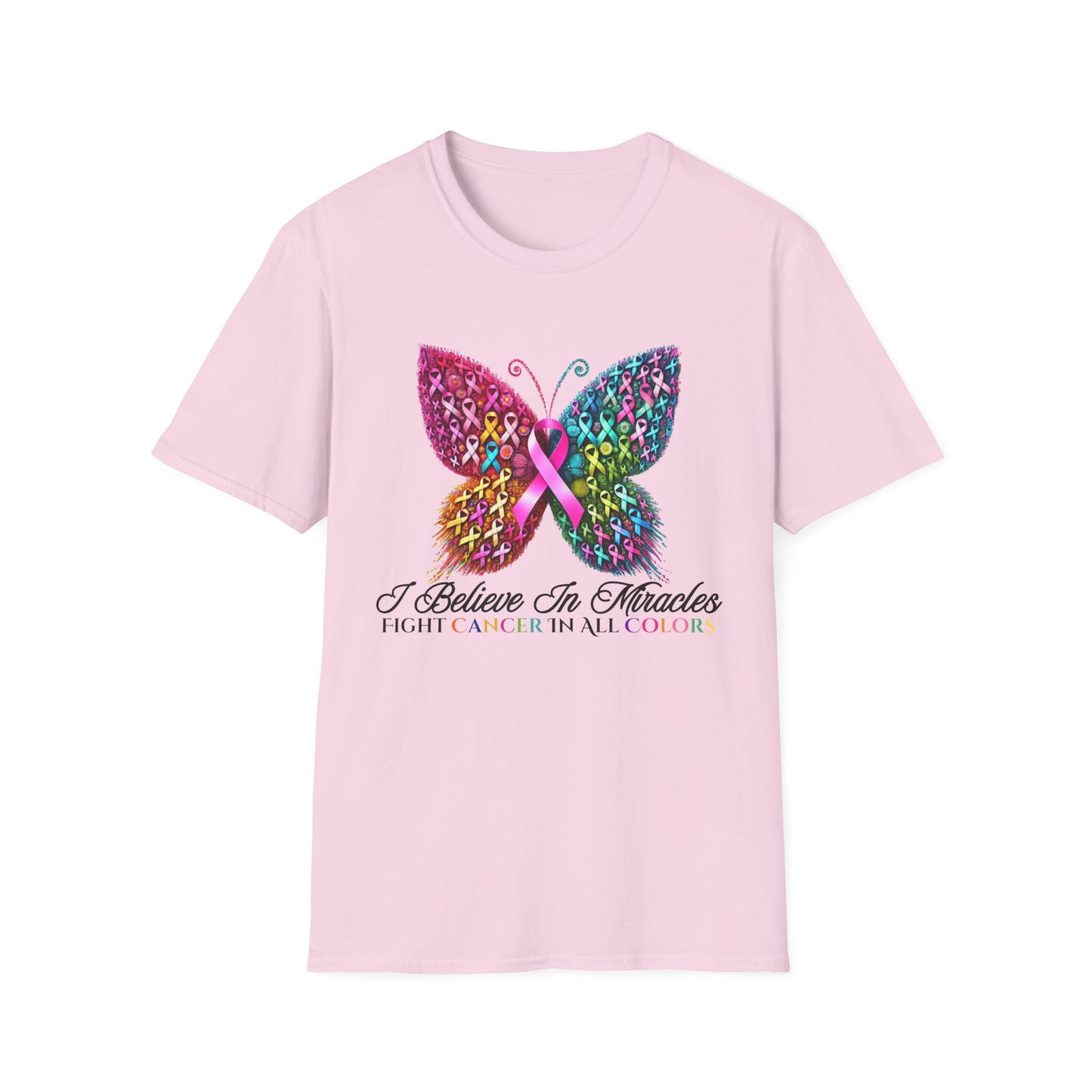 I Believe in Miracles Butterfly Cancer T-Shirt