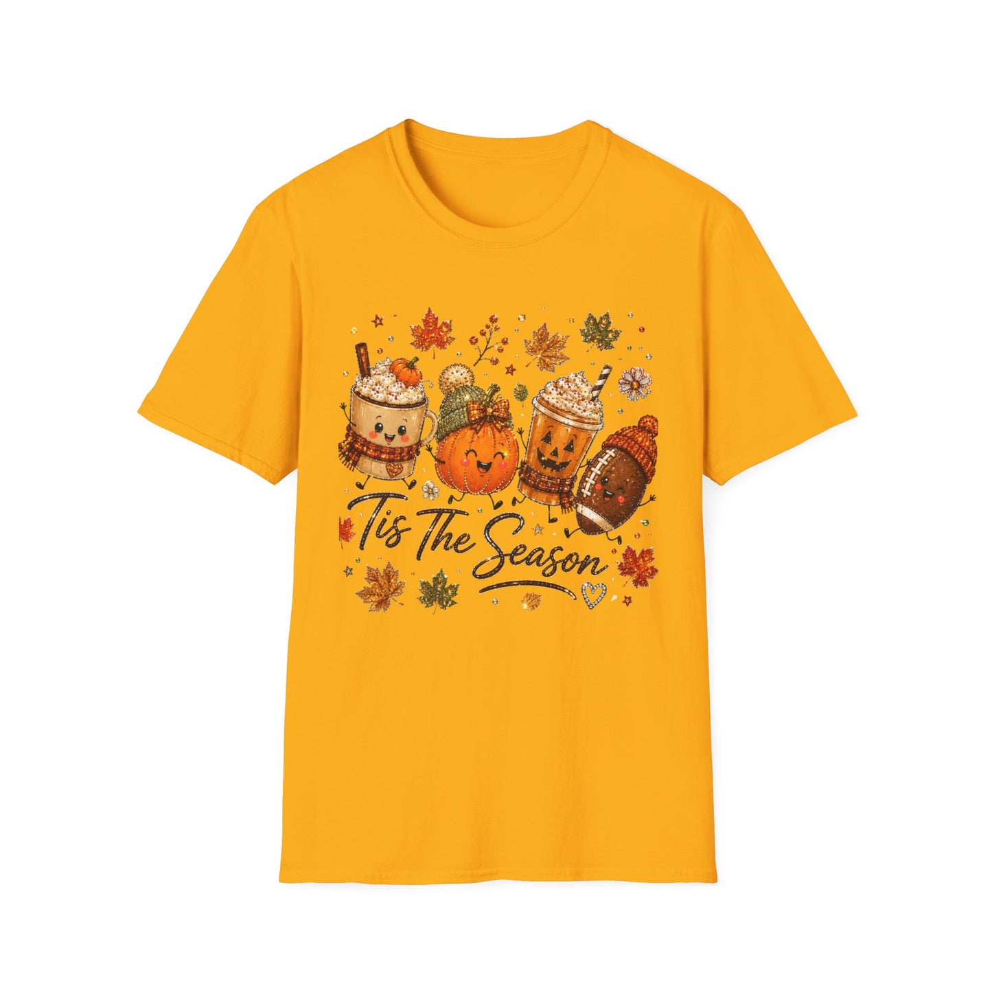 Autumn 'Tis The Season Tee — Cute Pumpkin & Pumpkin Spice Fall T-Shirt