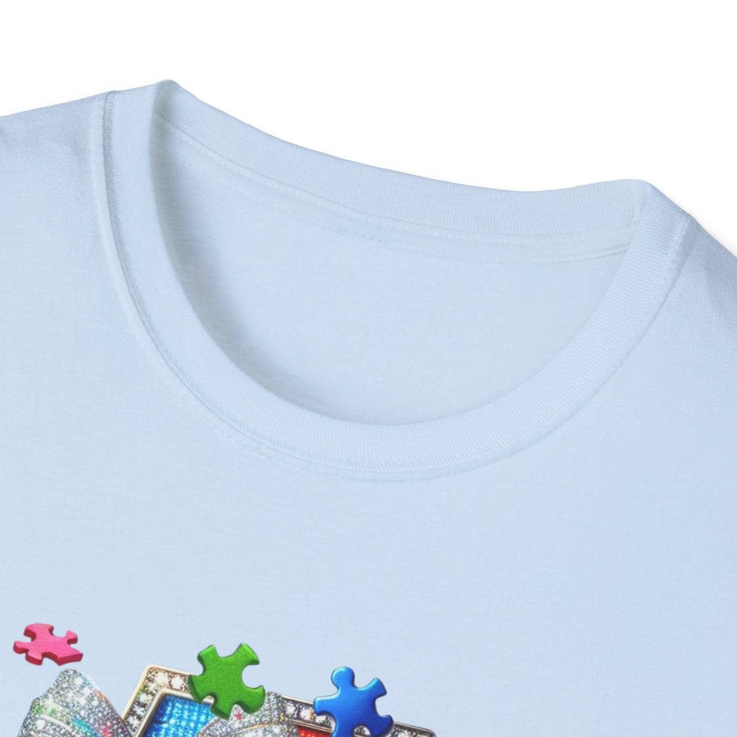 "A is for Autism Awareness – Puzzle Piece Tee"