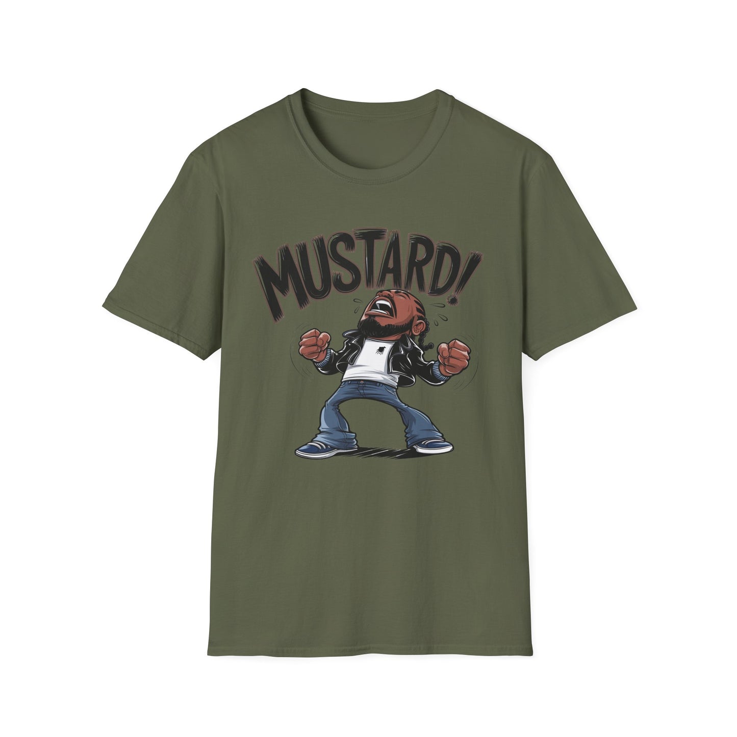 "Turn Up the Flavor – Mustard Vibes Softstyle T-Shirt - Fun Graphic Tee for Casual Wear