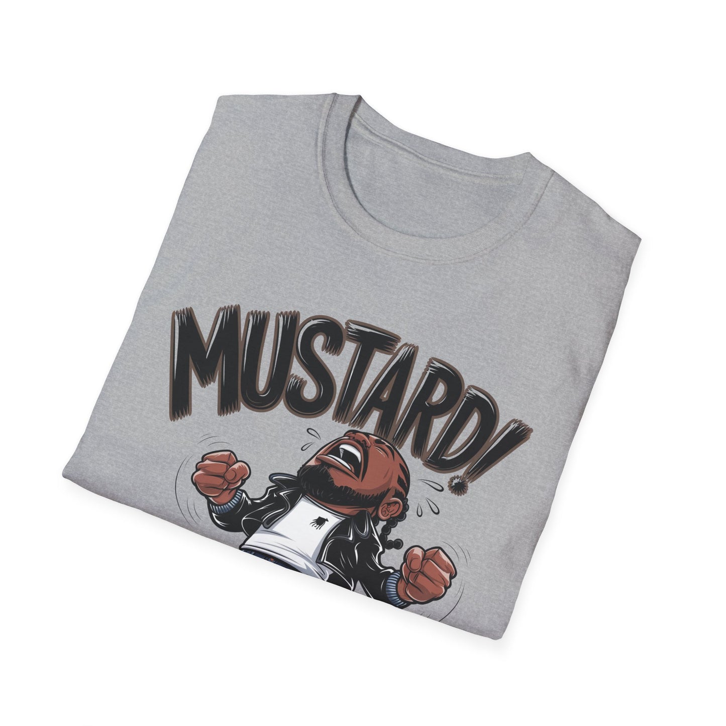 "Turn Up the Flavor – Mustard Vibes Softstyle T-Shirt - Fun Graphic Tee for Casual Wear