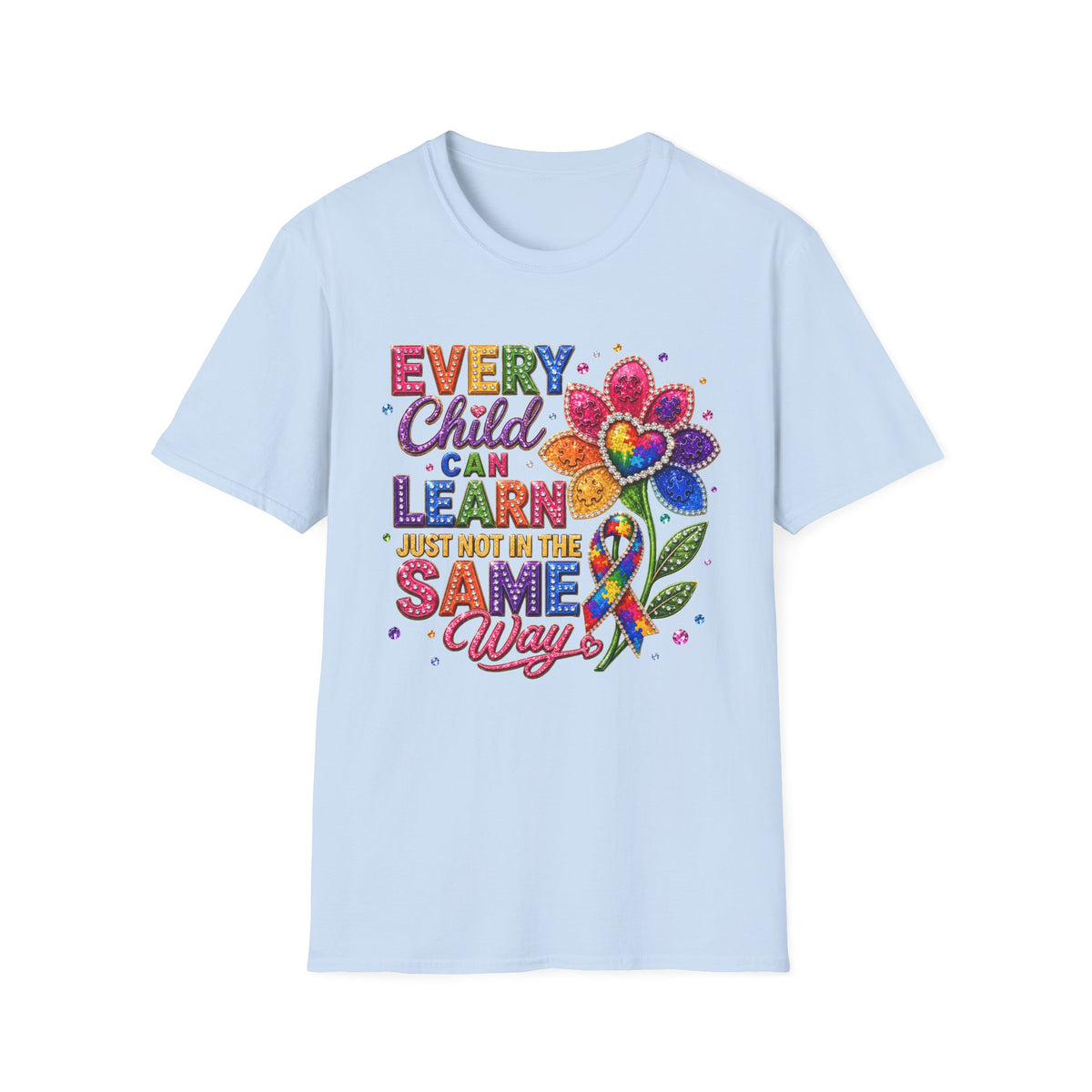 Every Child Can Learn T-Shirt — Colorful Inclusive Education Tee