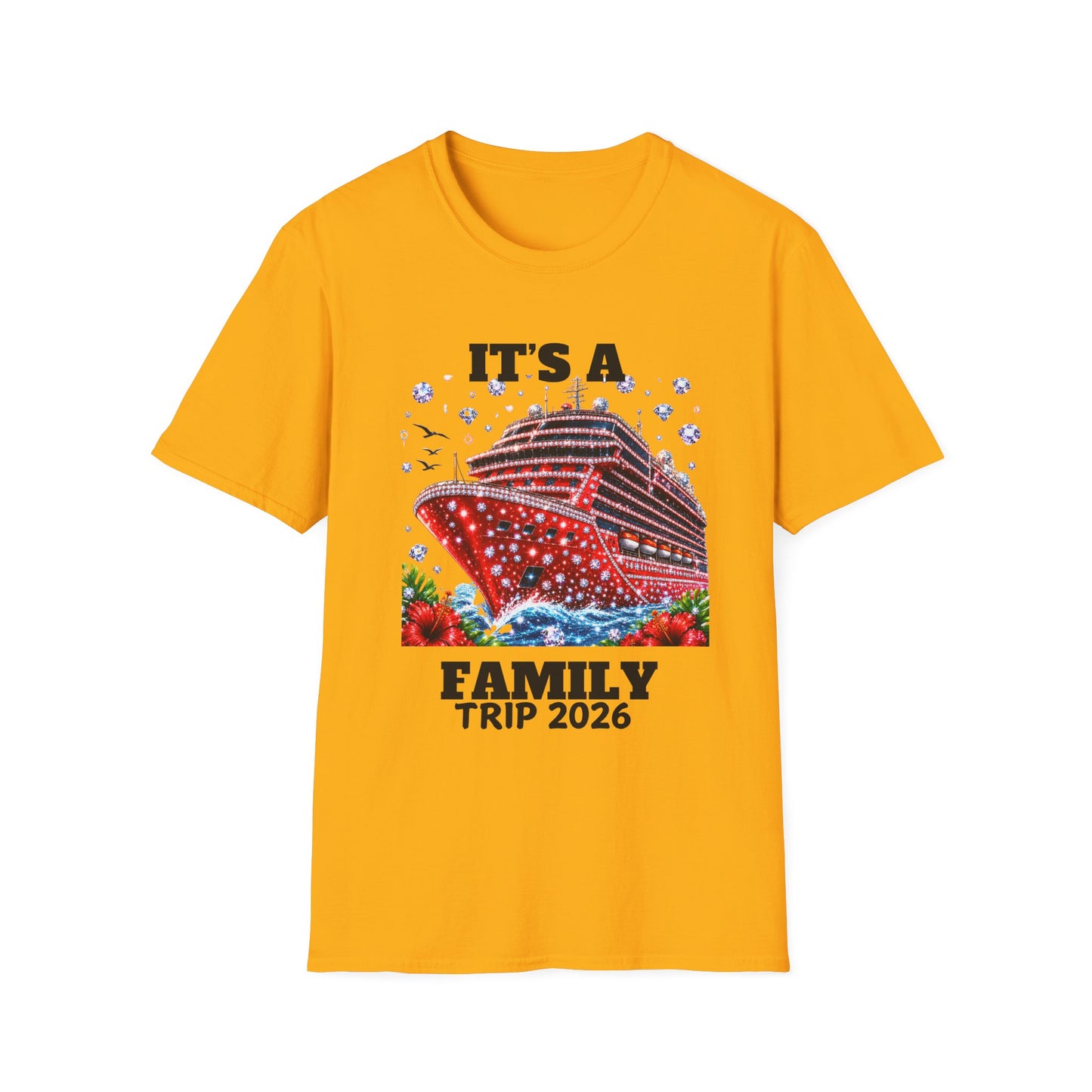Cruise Family Trip 2026 T-Shirt — "It's A Family Trip 2026" Cruise Tee