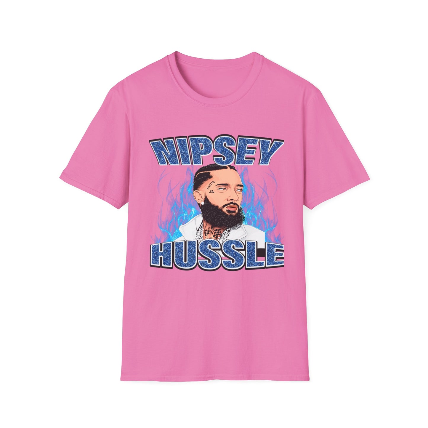"Nipsey Forever Blue Flame Edition" Unisex T-Shirt - Softstyle Graphic Tee