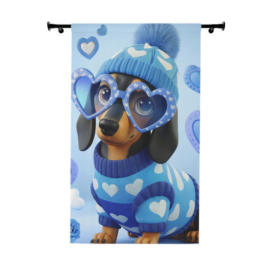 Sweetheart Doxie Drapes (1 Piece)/ Matching Comforter & Pillow Shams Also Available!