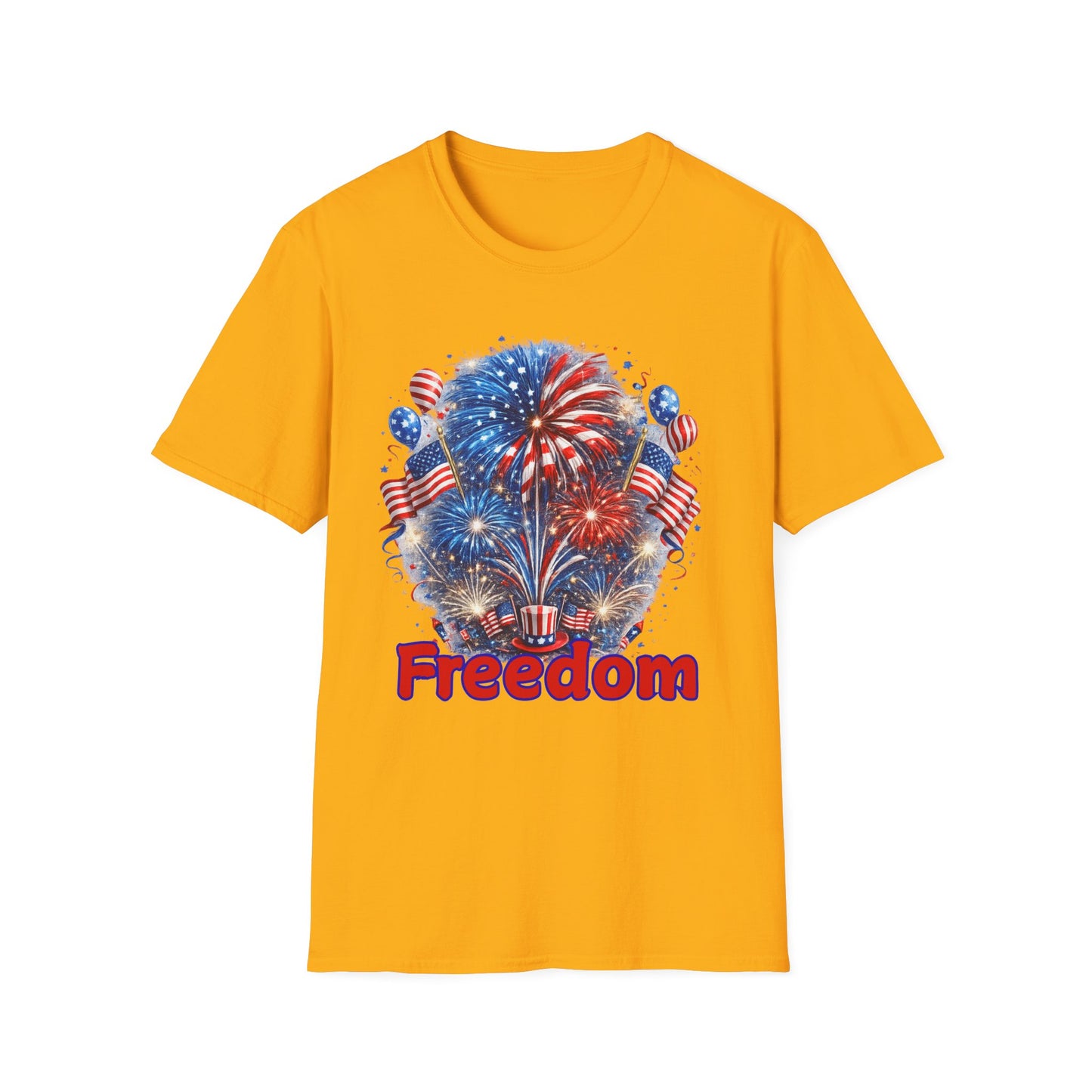 Freedom Fireworks T-Shirt — Patriotic 4th of July Tee