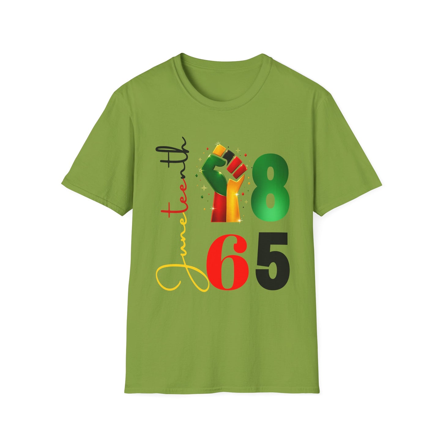 Teen 18 65 Graphic T-Shirt — Multicolor Raised Fist Pride Birthday Tee