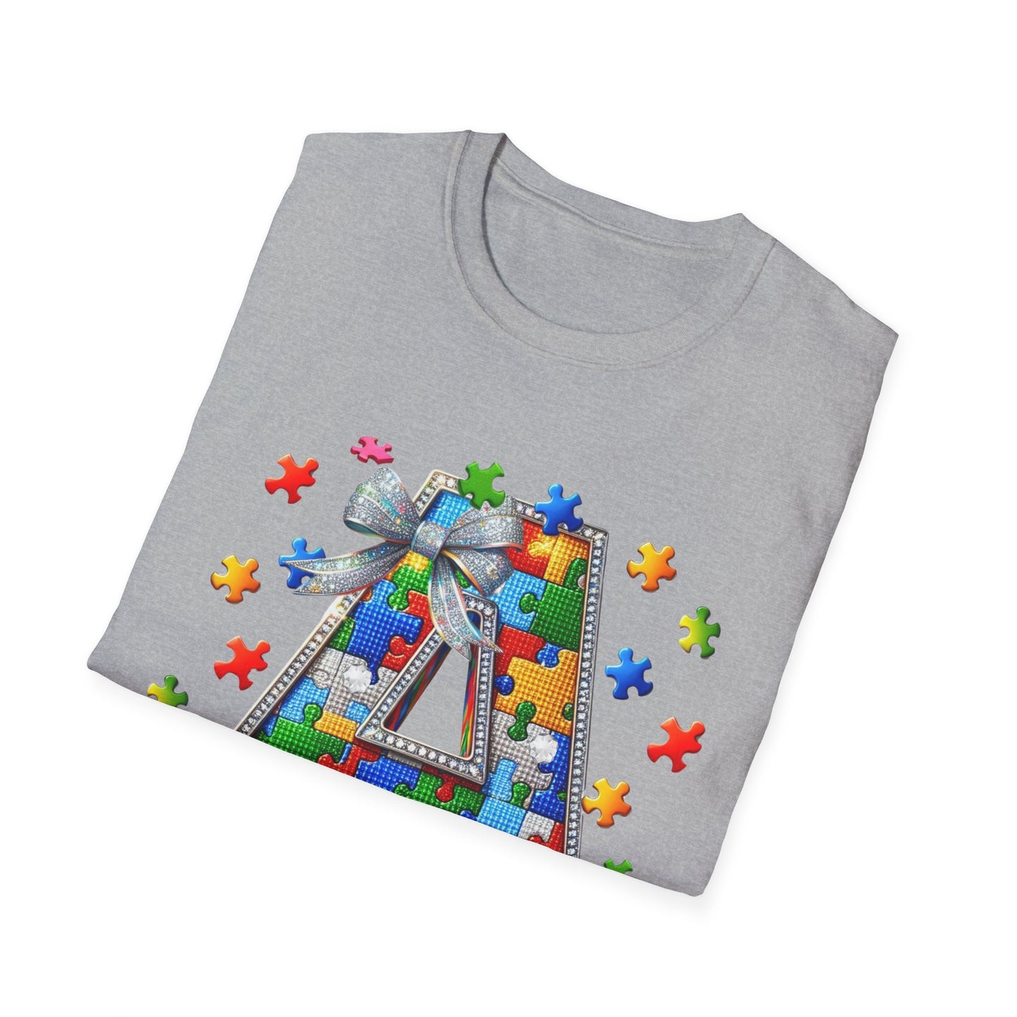 "A is for Autism Awareness – Puzzle Piece Tee"
