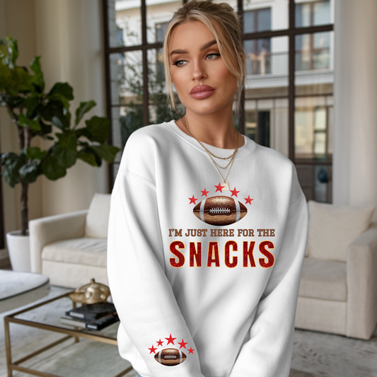 "GAME DAY SNACKS"  SWEATSHIRT