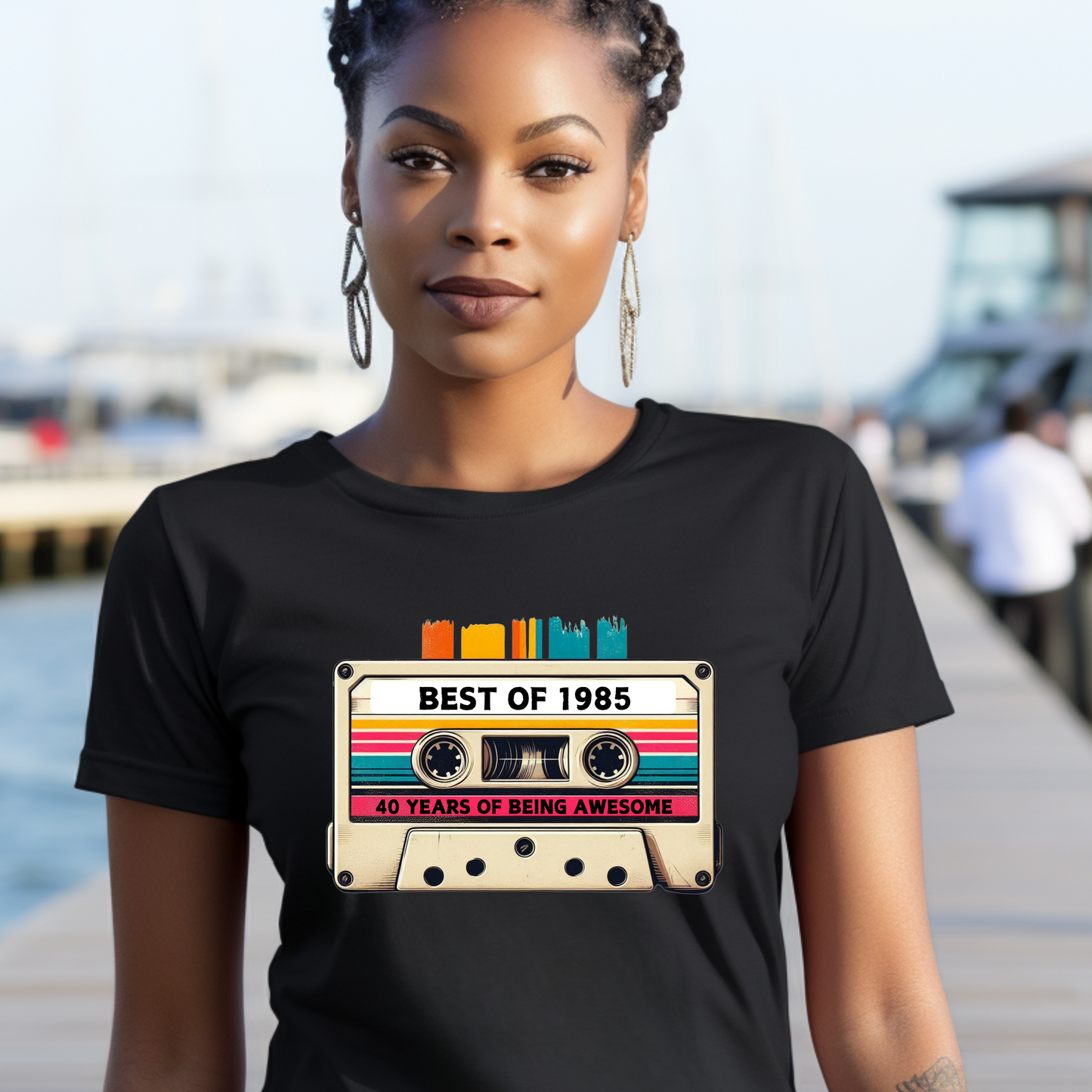 Throwback 1985 Cassette Tee – 40 Years of Greatness