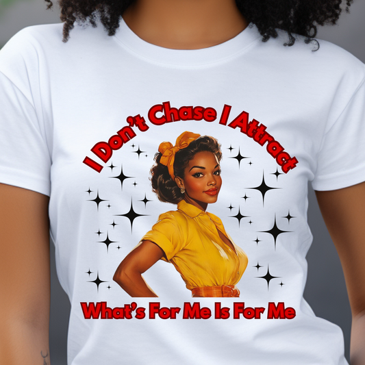 Confident Attraction Retro Tee - Empowering Tee for Confident Individuals
