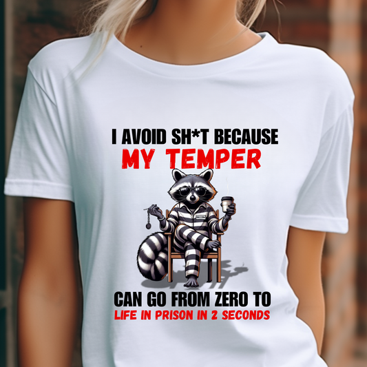 Zero to Life Funny Temper Tee