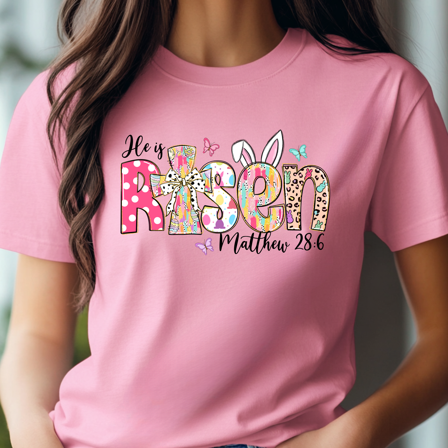 Faith-Based “He Is Risen” Tee