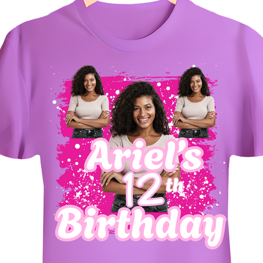 Custom Personalized Birthday T-Shirt