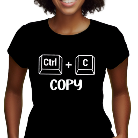 Ctrl + C COPY T-Shirt – Funny Matching Family Tee