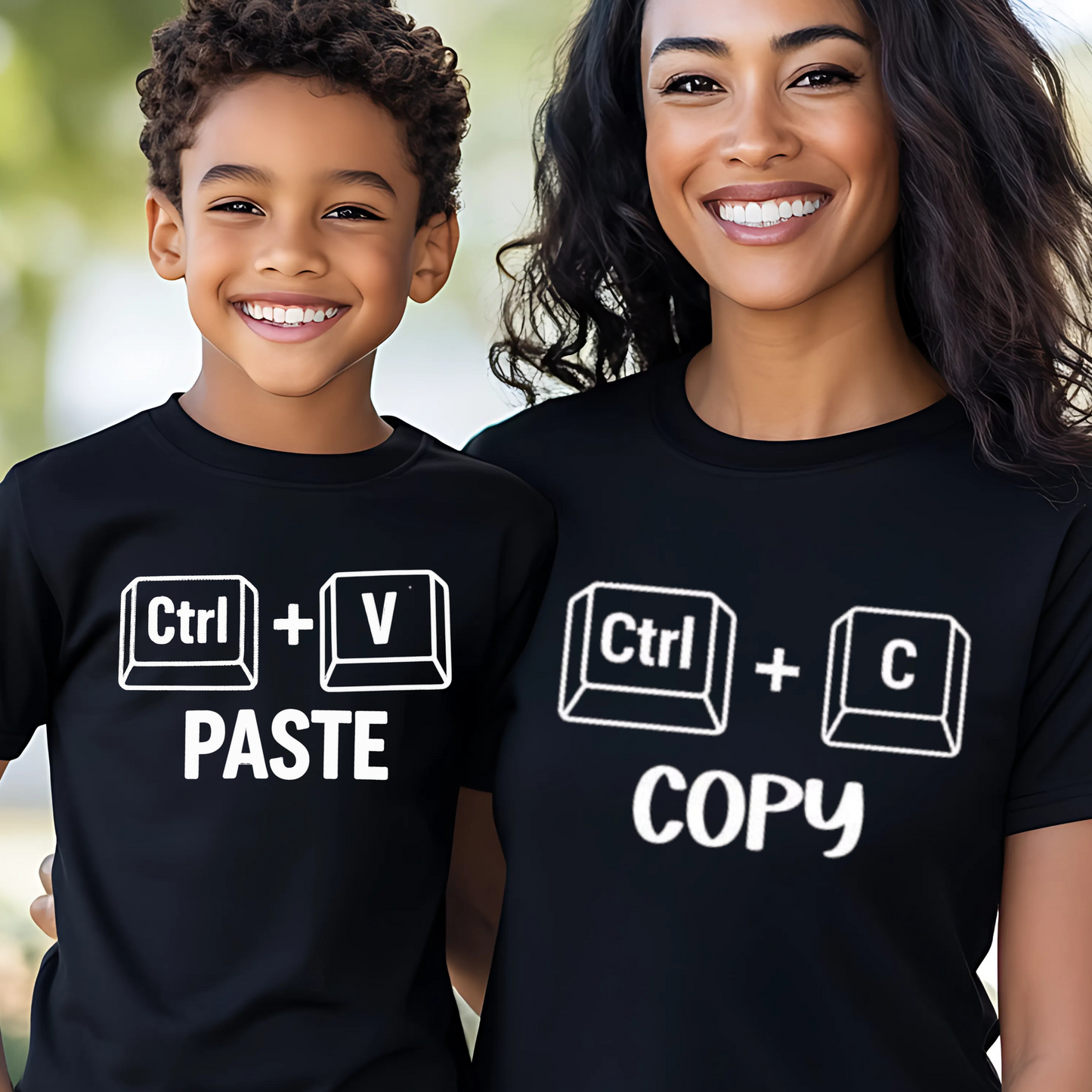 Ctrl + C COPY T-Shirt – Funny Matching Family Tee