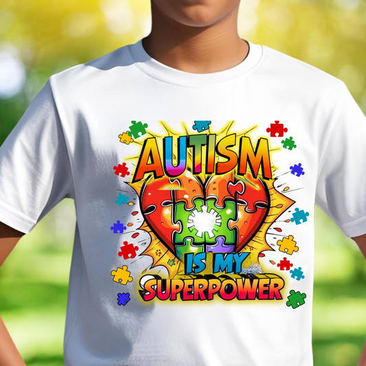 Superpower Statement Tee Empowerment Autism Shirt